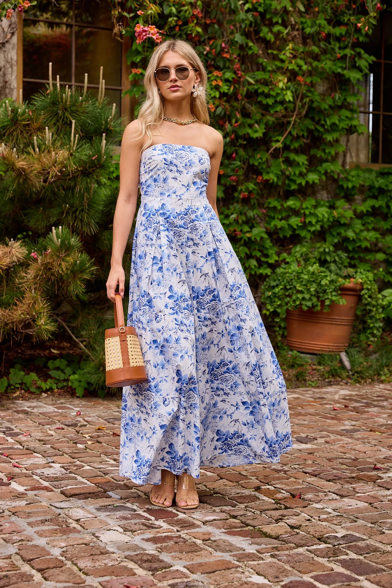 SALE - Chaya Toile Print Jumpsuit sold by fab'rik