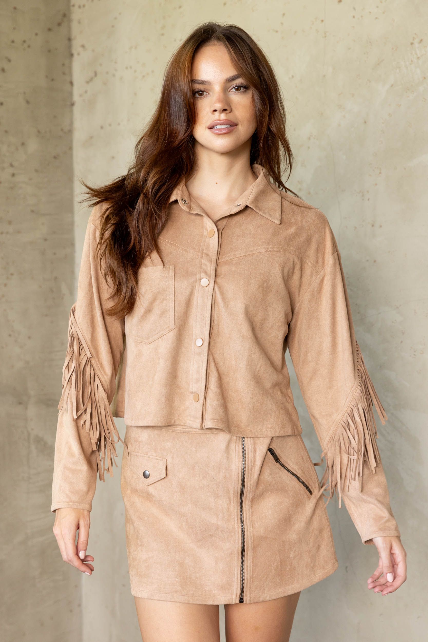 SALE - Goldie Fringe Jacket sold by fab'rik product image thumbnail 3