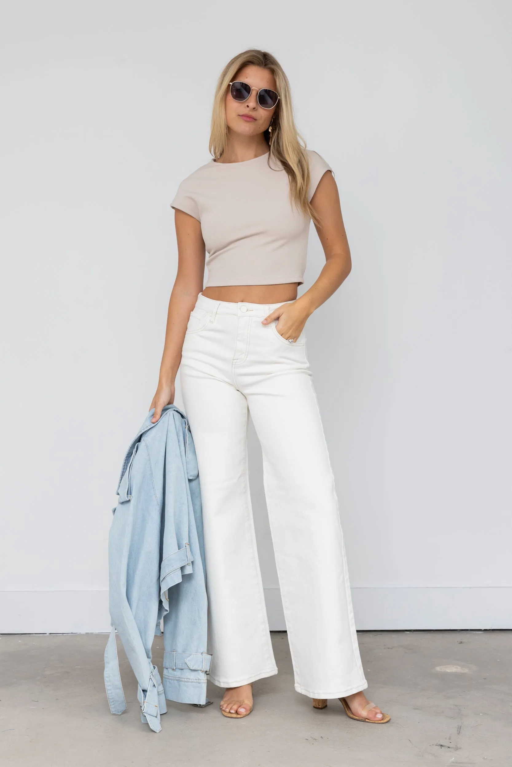 SALE - Jasmine Cap Sleeve Cropped Top sold by fab'rik product image thumbnail 2