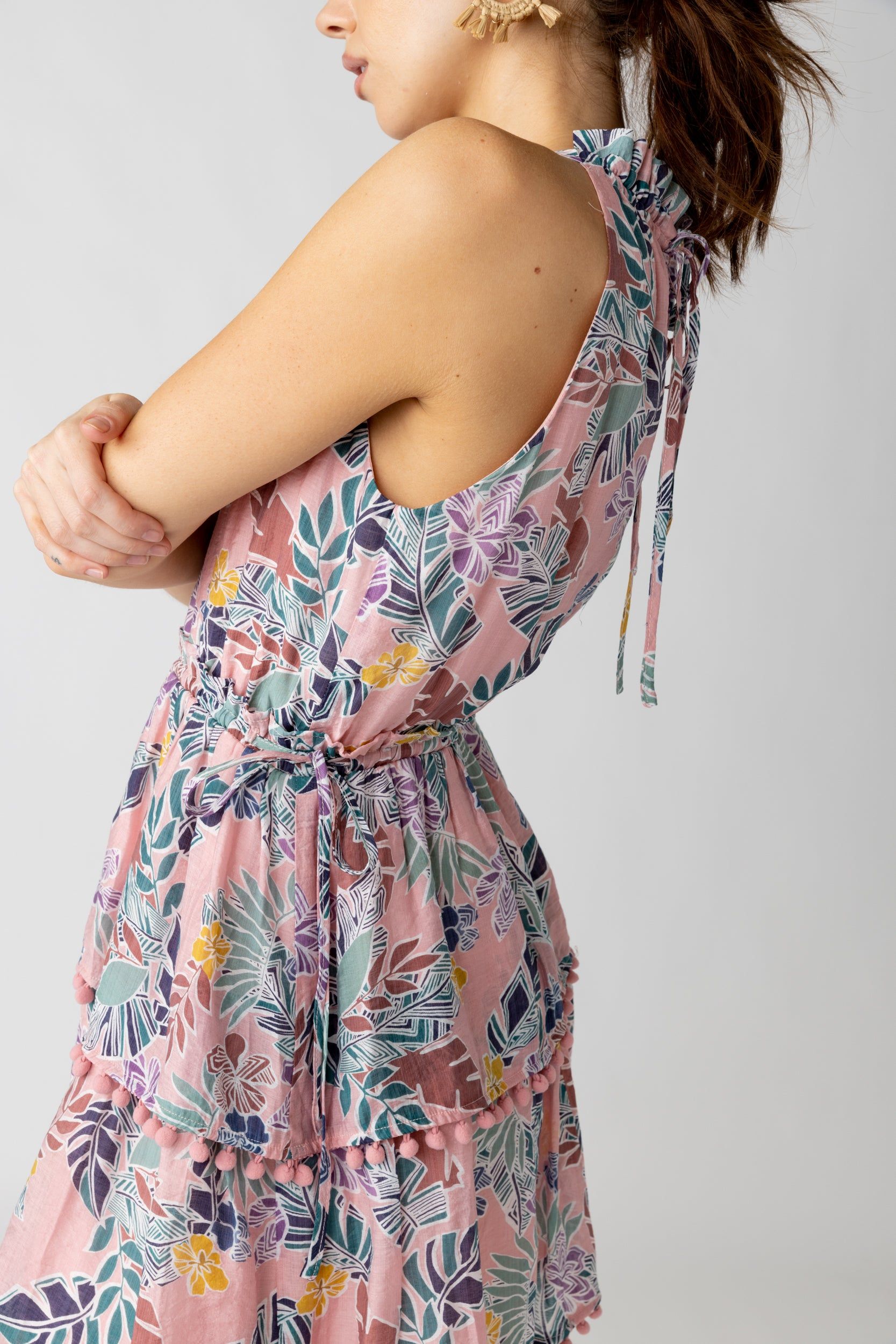 SALE - Ida Tiered Pom Pom Dress sold by fab'rik product image thumbnail 3