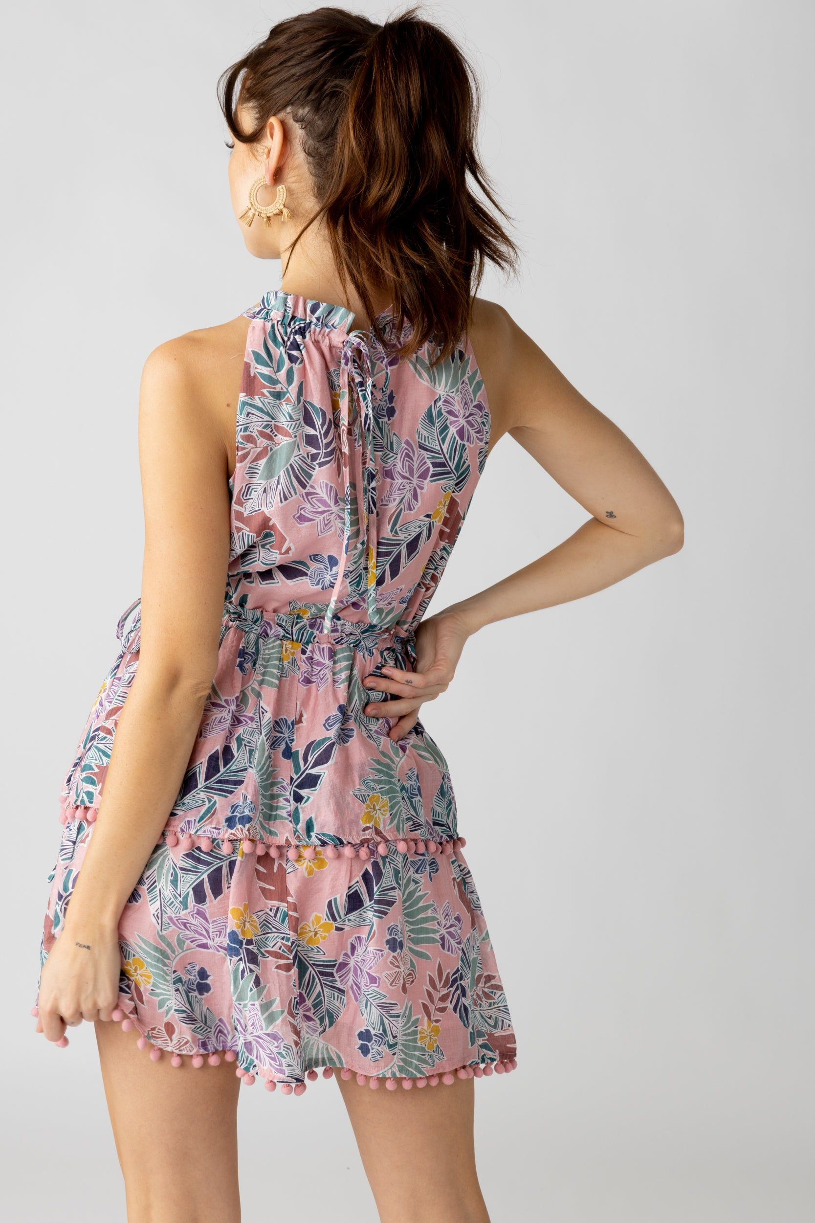 SALE - Ida Tiered Pom Pom Dress sold by fab'rik product image thumbnail 4