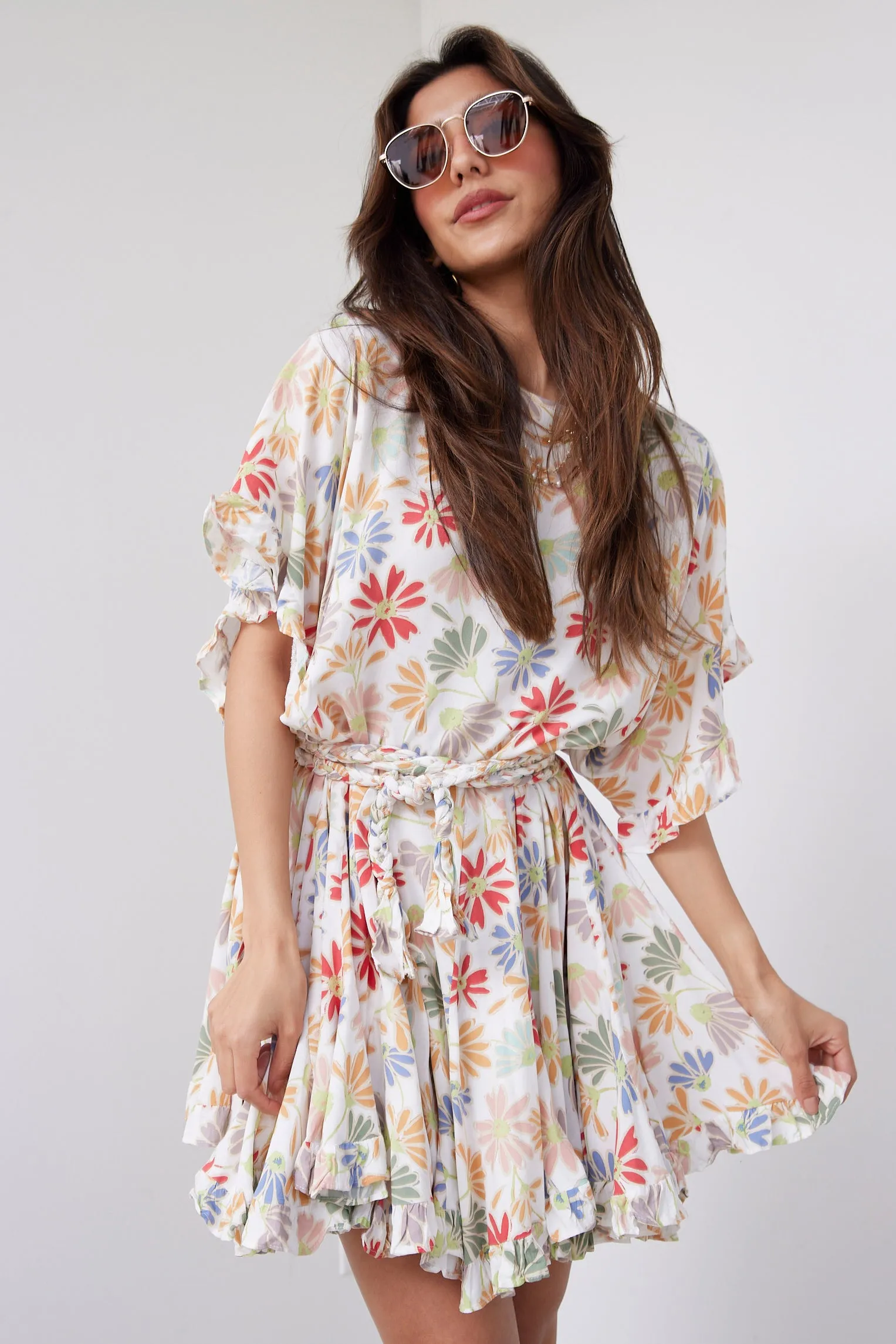 SALE - Libbie Belted Ruffled Mini Dress sold by fab'rik product image thumbnail 2