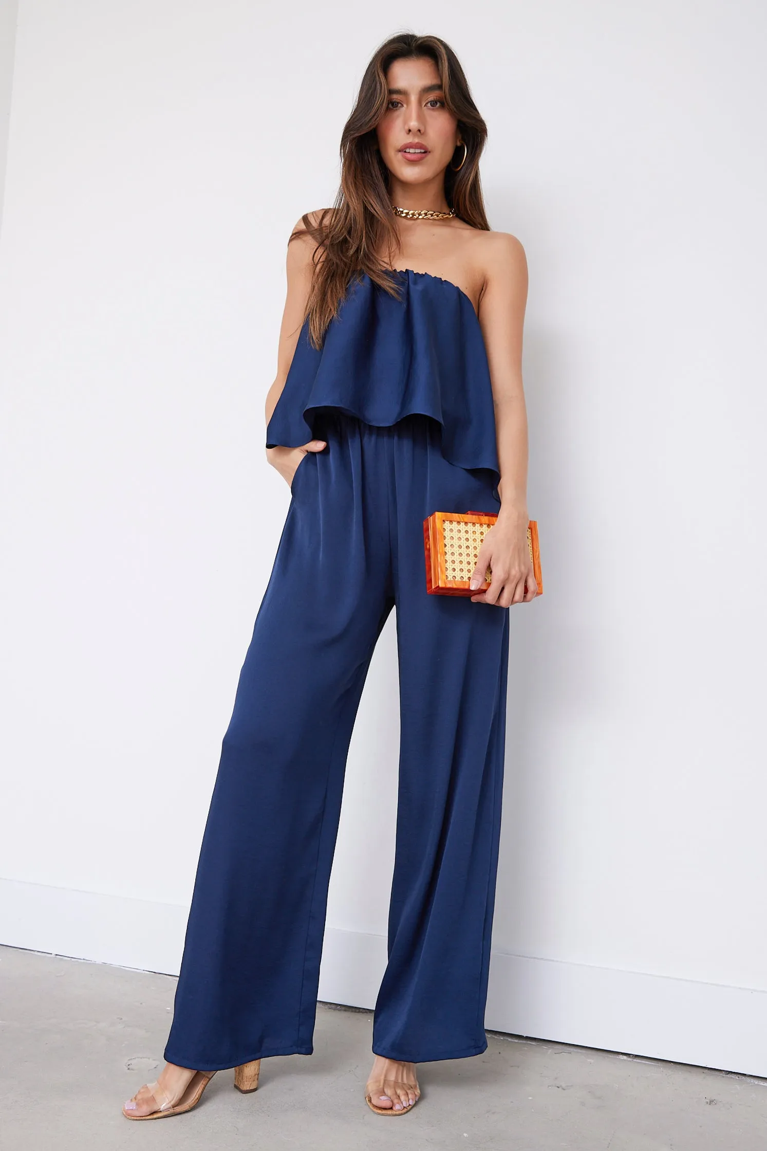 SALE - Skylar Strapless Jumpsuit sold by fab'rik