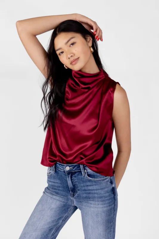 SALE - Whitney Draped Cowl Top sold by fab'rik