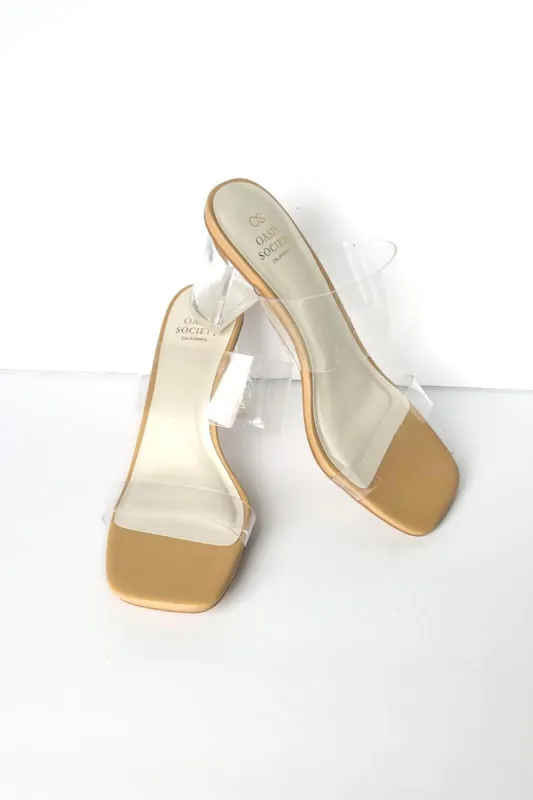 SALE - Emma Clear Block Heels sold by fab'rik