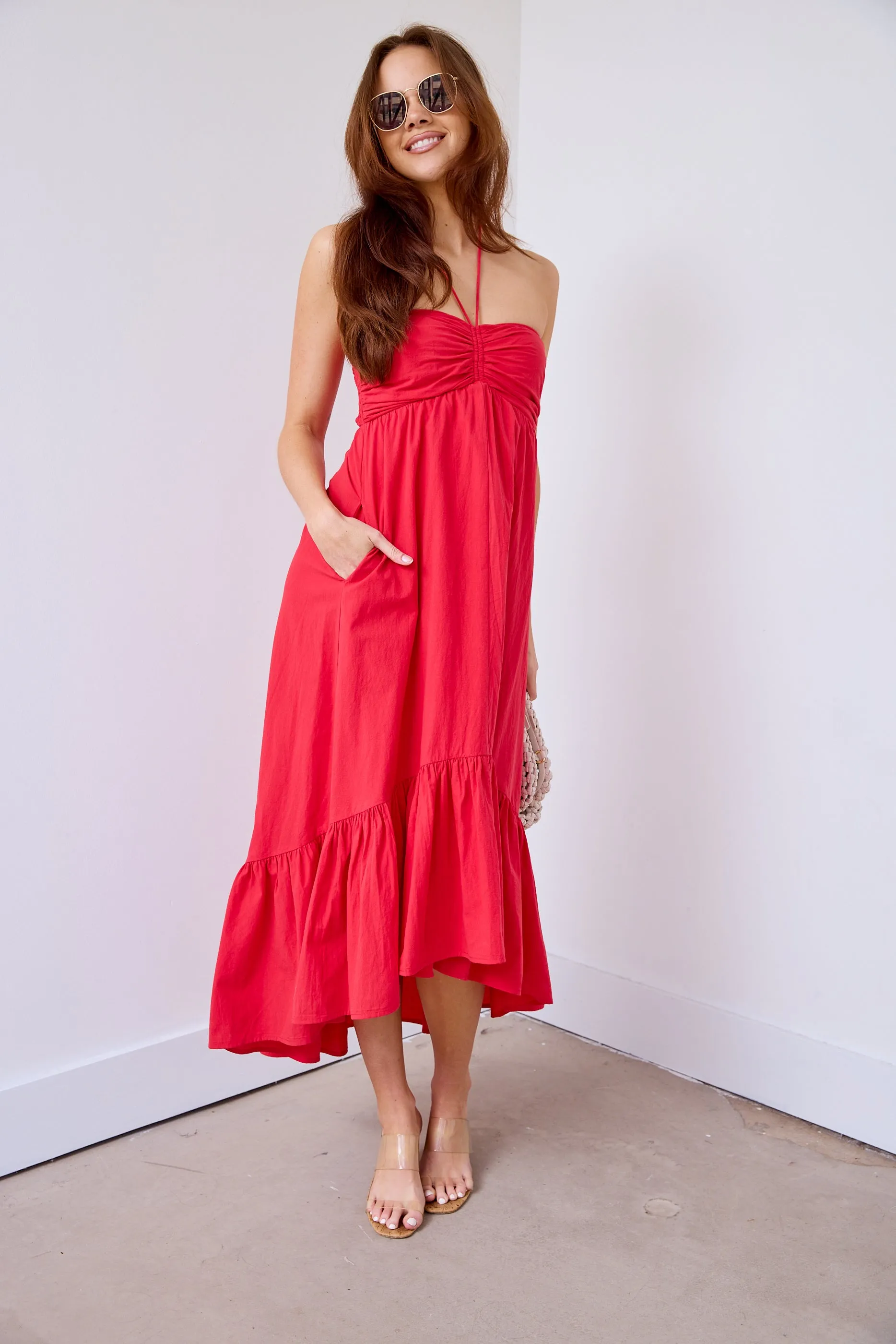 Nicola Halter Maxi Dress sold by fab'rik