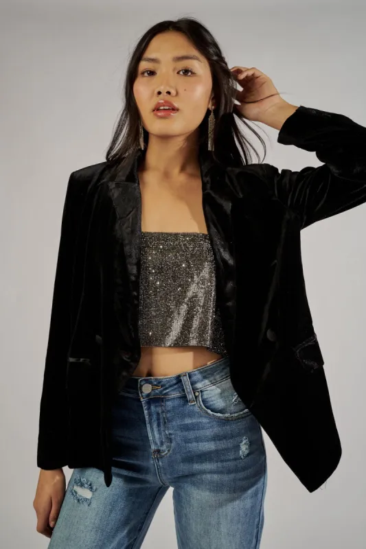 SALE - Jacki Velvet Blazer sold by fab'rik