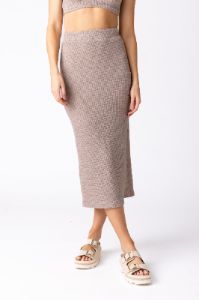 SALE - Ivie Ribbed Midi Skirt sold by fab'rik
