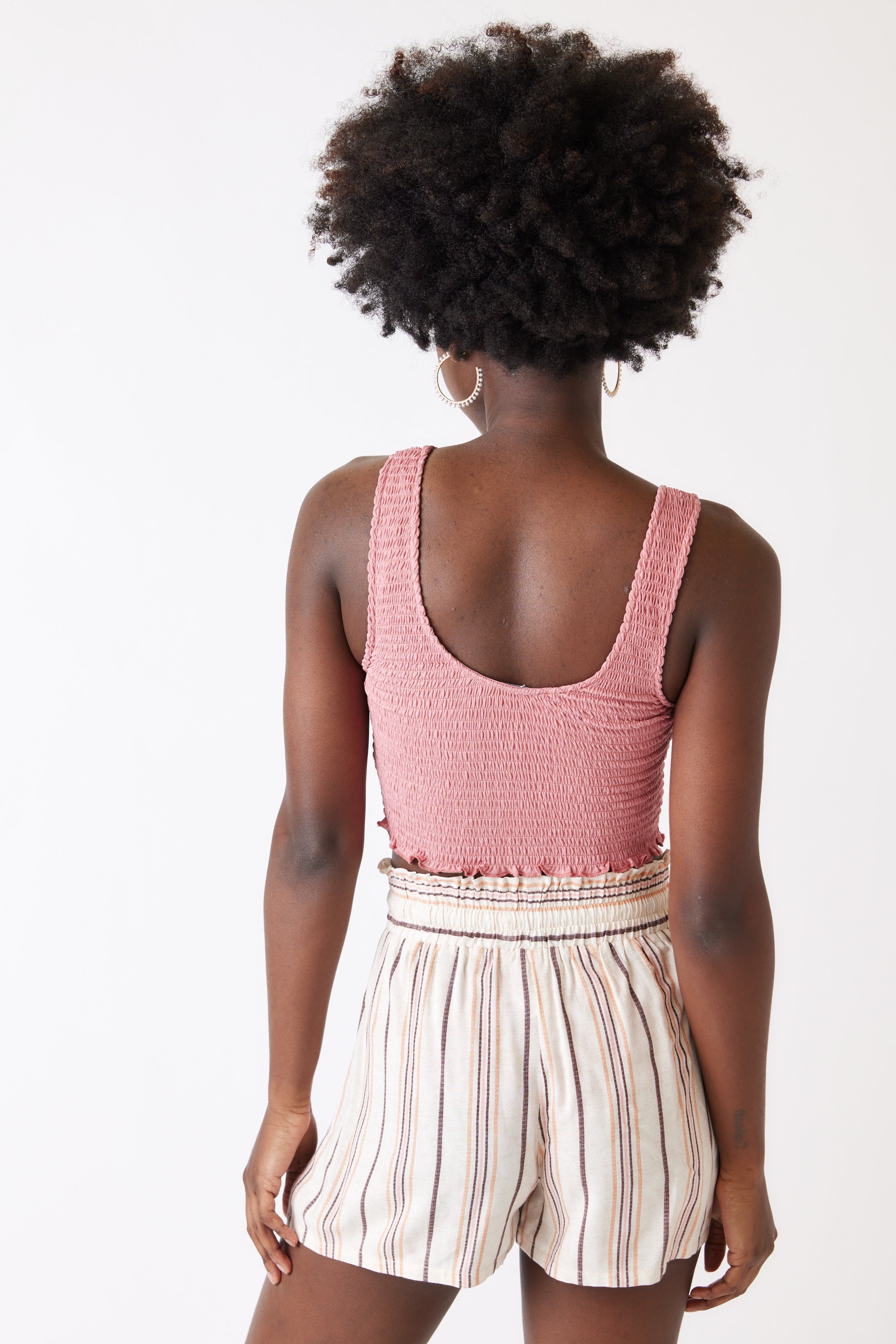 SALE - Rosa Smocked Crop Tank sold by fab'rik product image thumbnail 3