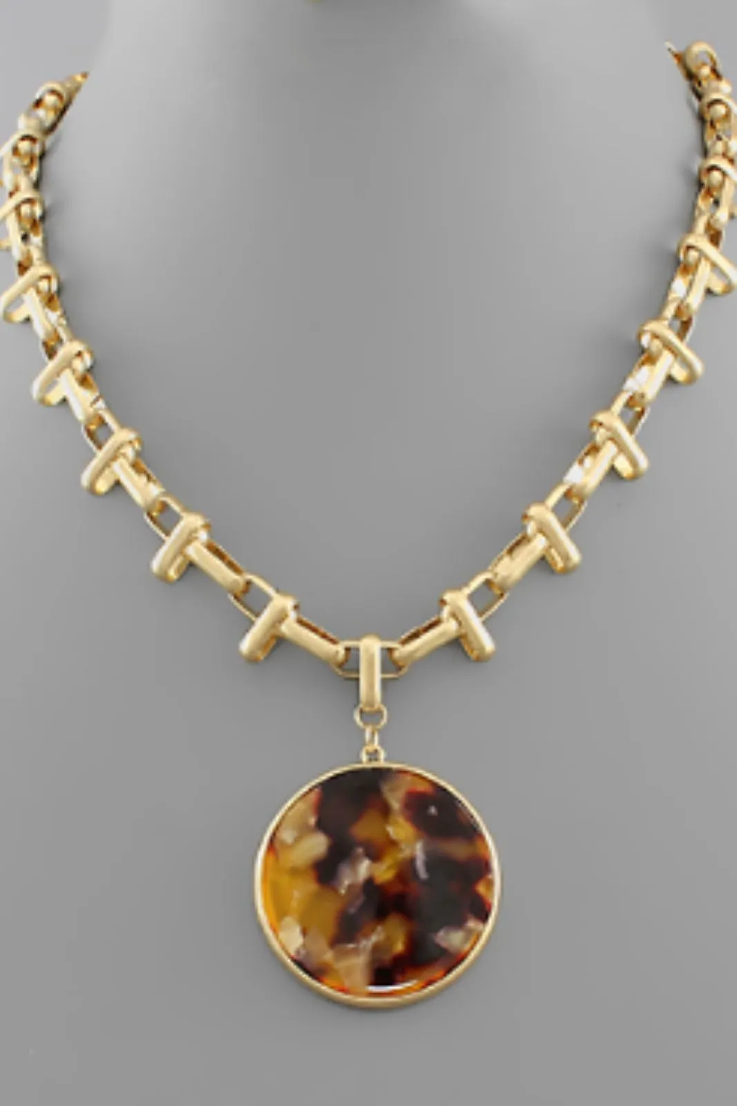 Joan Acrylic Disc Chain Necklace sold by fab'rik product image thumbnail 2