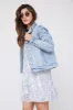 SALE - Gwen Mid Length Classic Denim Jacket sold by fab'rik