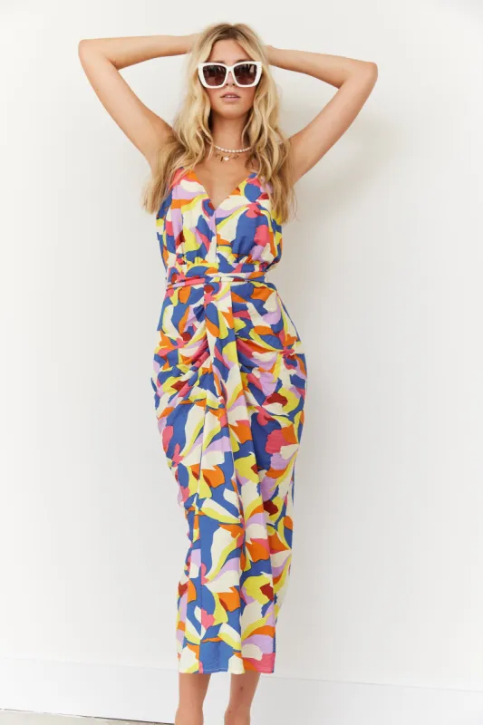 SALE - Ella Printed Woven Midi Dress sold by fab'rik