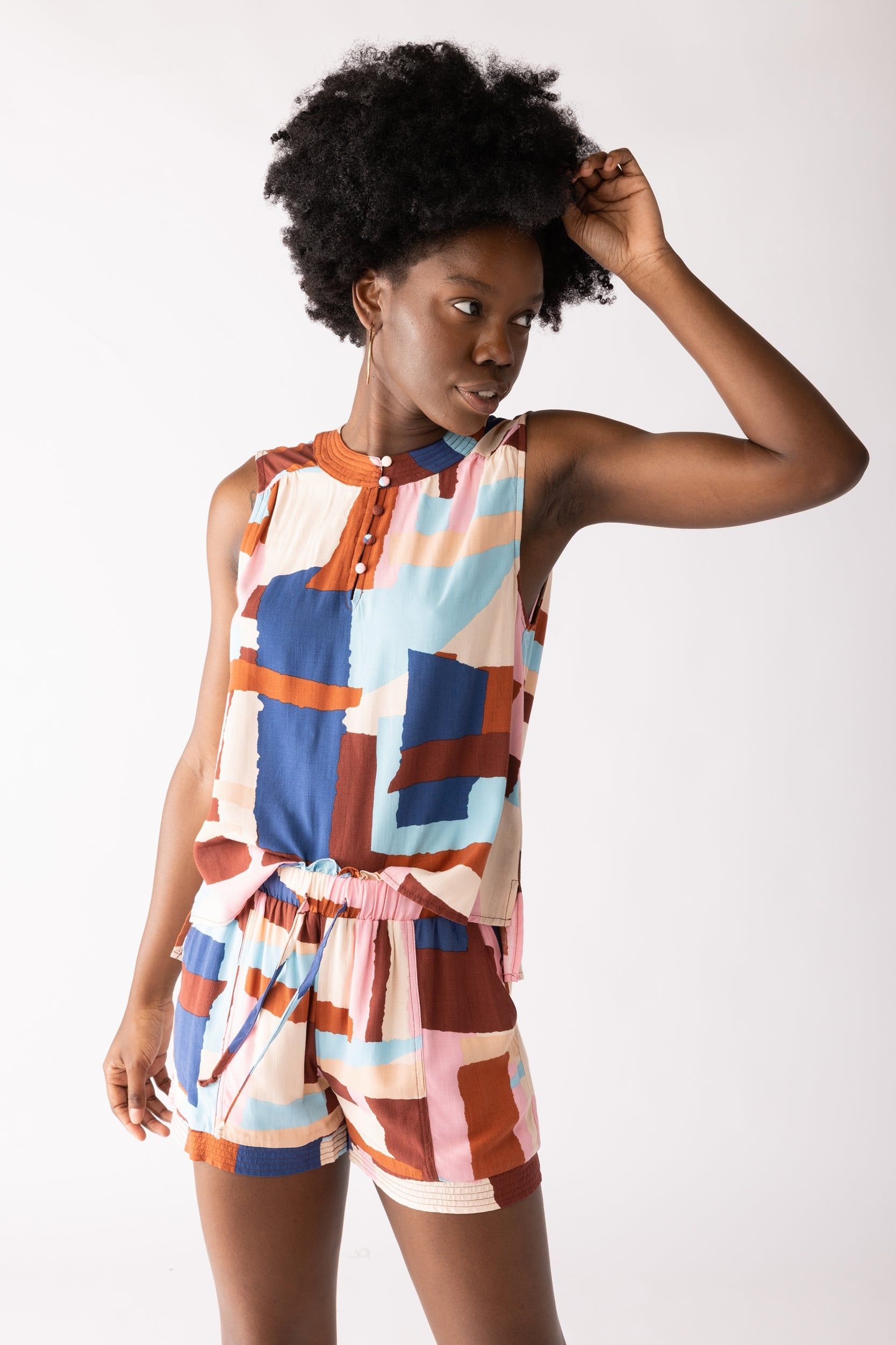 SALE - Anika Printed Shorts sold by fab'rik