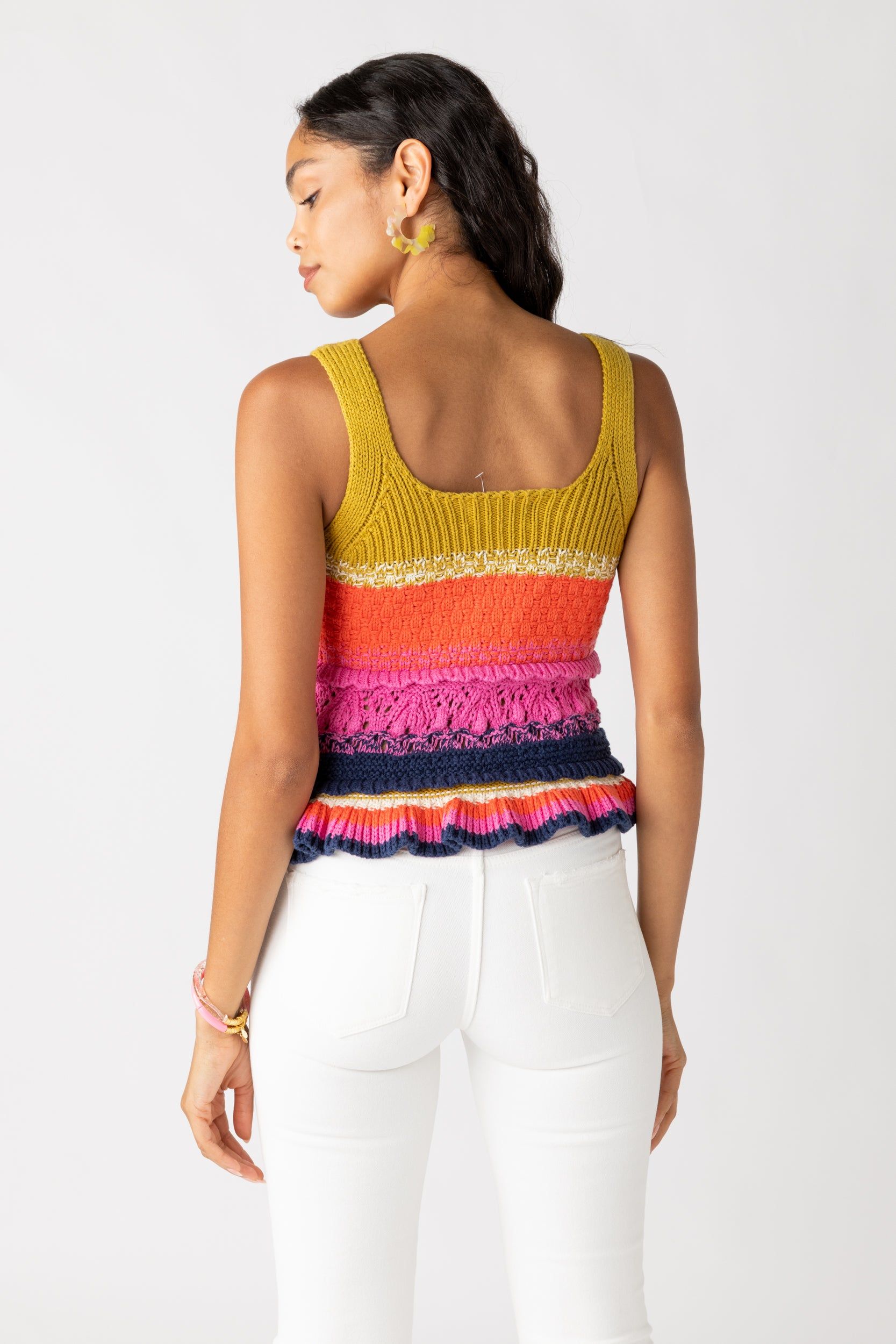 SALE - Eloise Striped Crochet Top sold by fab'rik product image thumbnail 3
