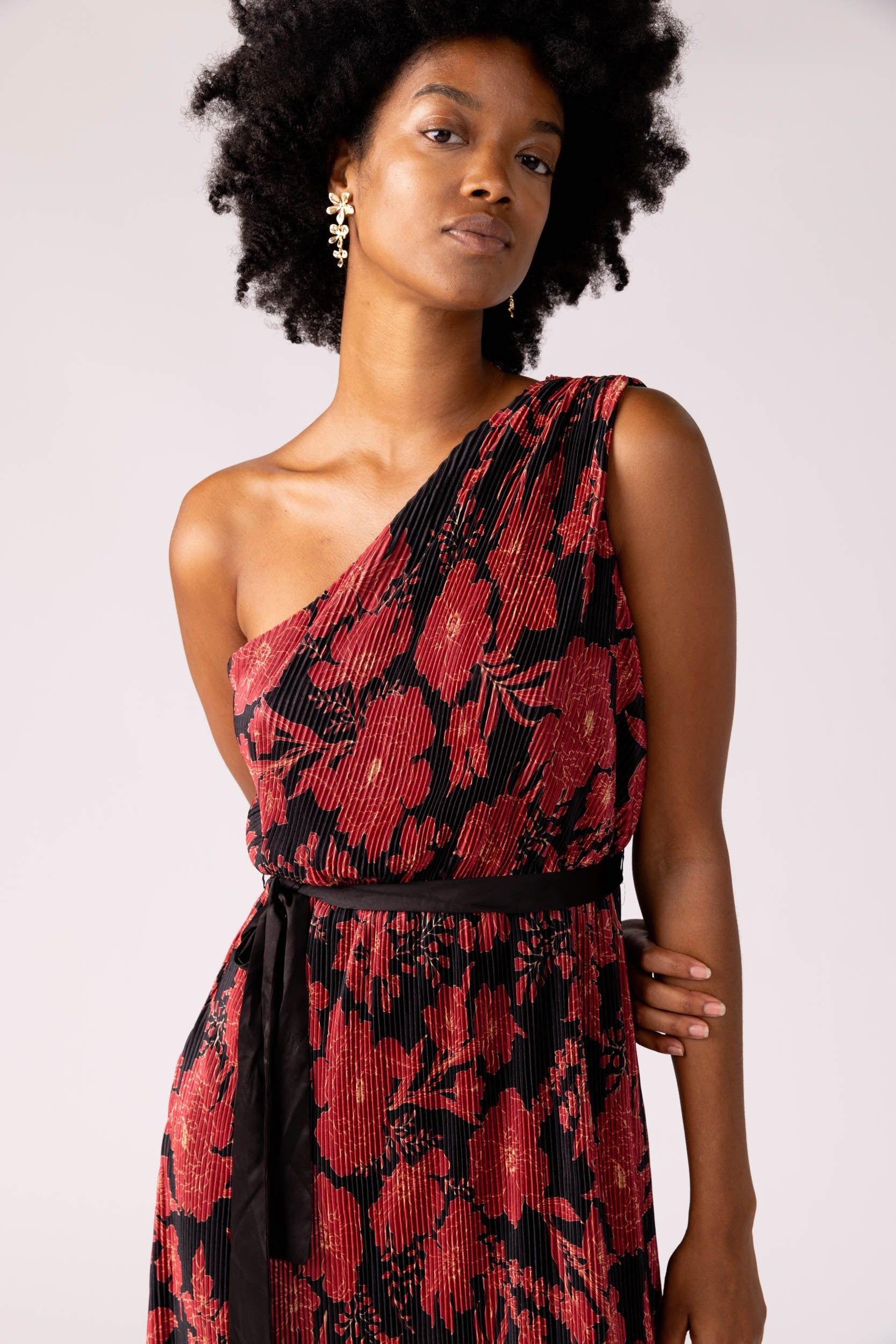 SALE - Samira Pleated One Shoulder Dress sold by fab'rik product image thumbnail 4