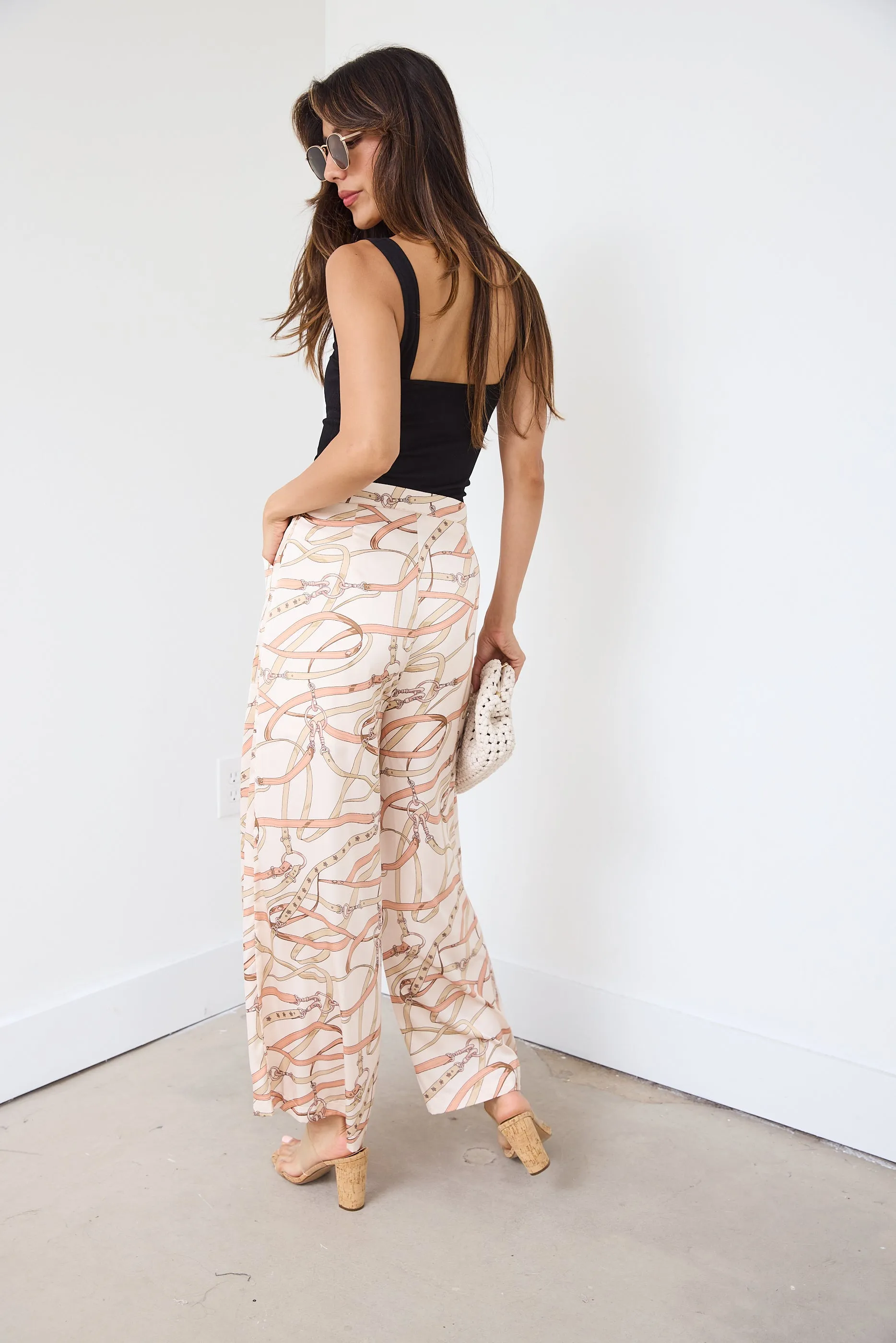 SALE - Aleeza Cropped Flare Printed Pants sold by fab'rik product image thumbnail 3