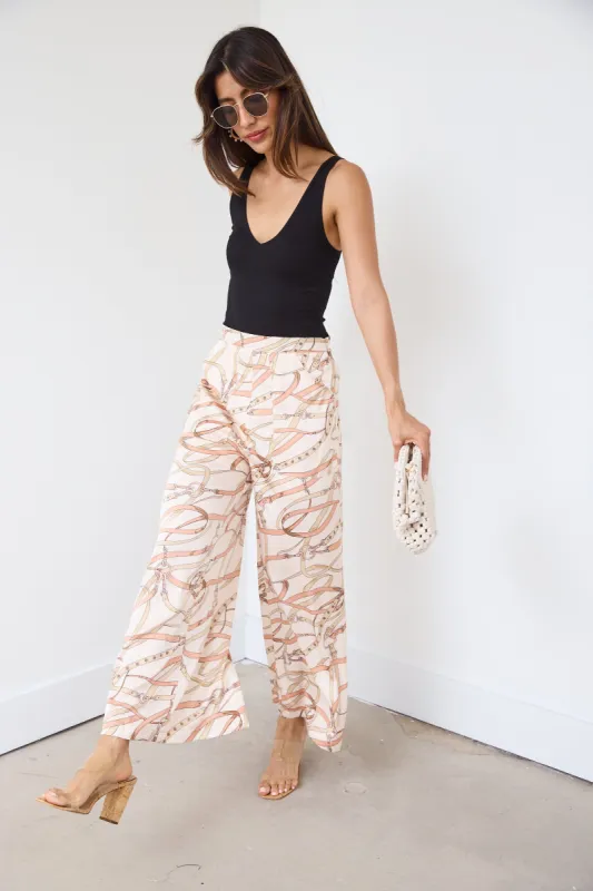 SALE - Aleeza Cropped Flare Printed Pants sold by fab'rik