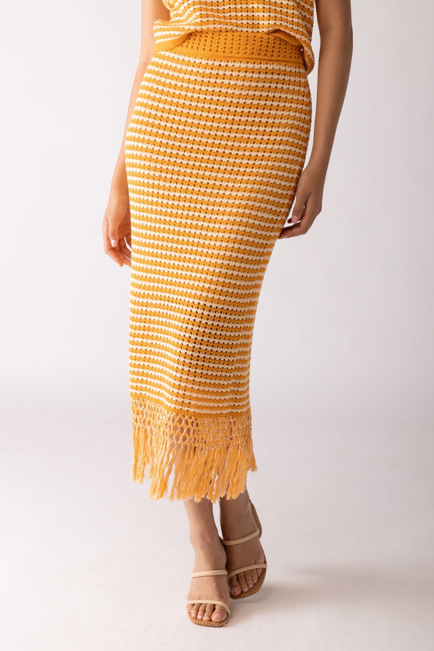 SALE - Lacie Crochet Midi Skirt sold by fab'rik