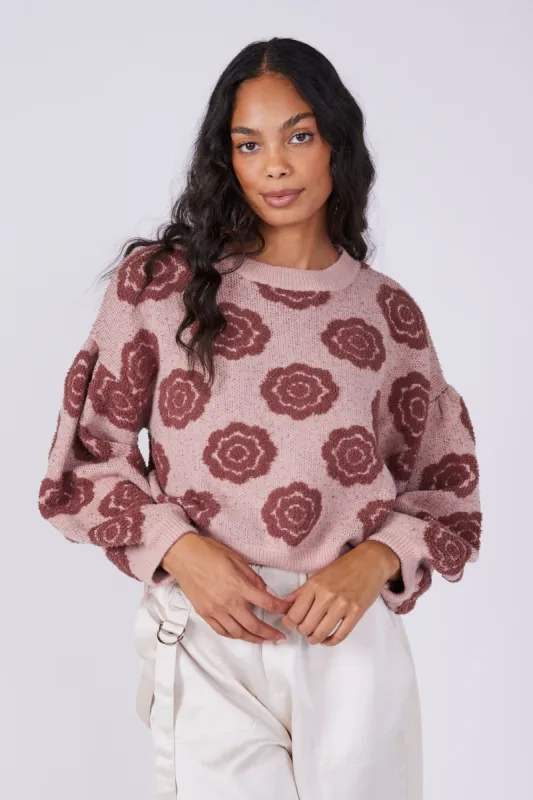 SALE - Graci Floral Detail Sweater sold by fab'rik