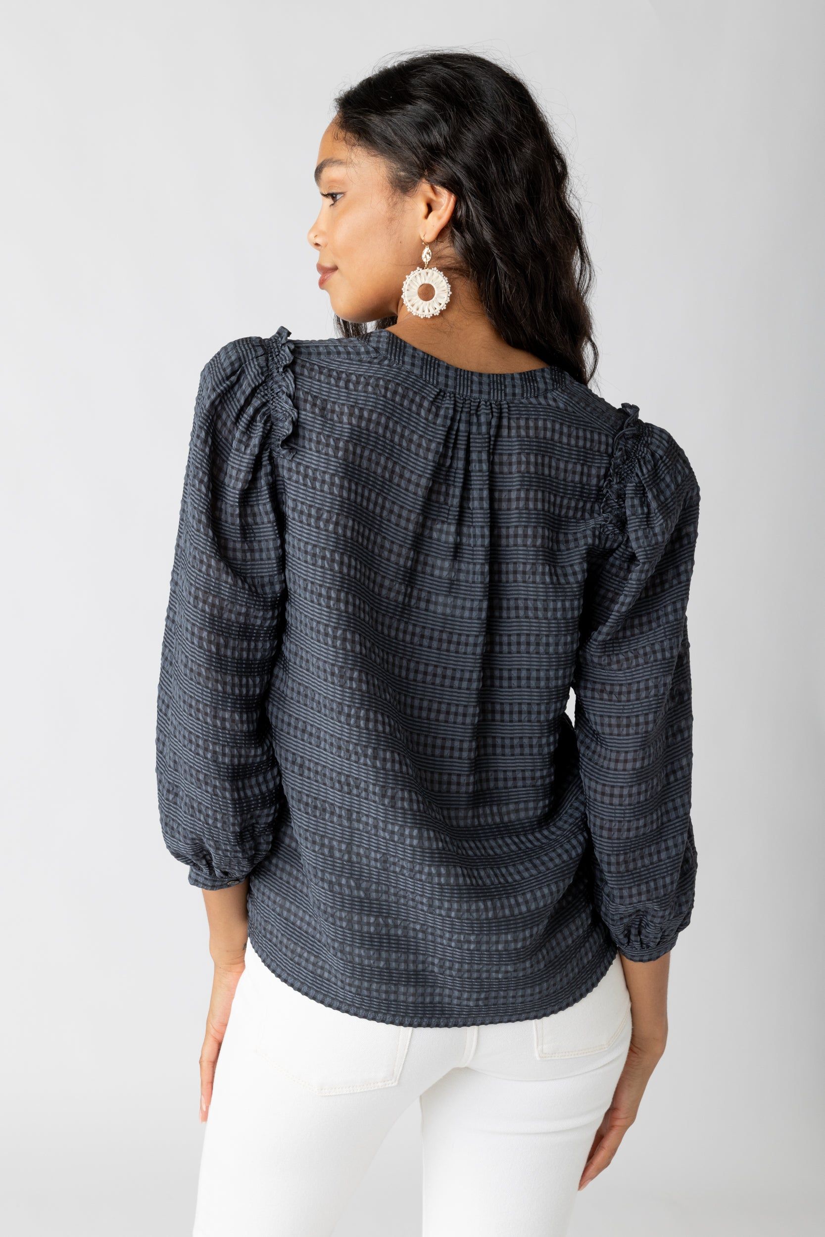 SALE - Morgan Puff Quarter Sleeve Top sold by fab'rik product image thumbnail 2