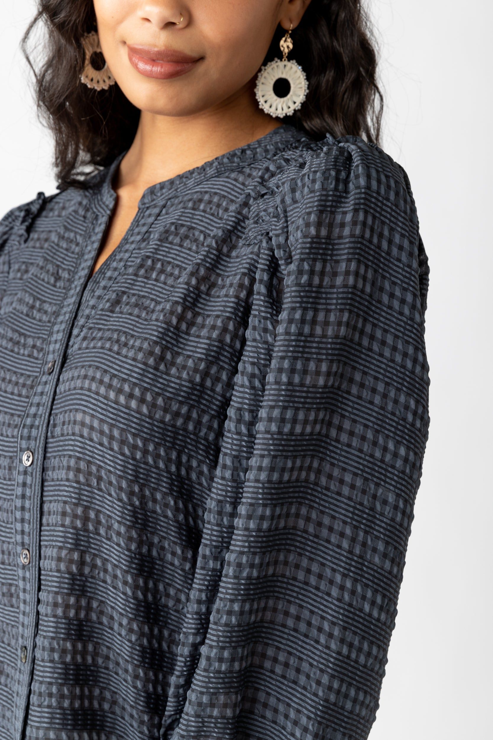 SALE - Morgan Puff Quarter Sleeve Top sold by fab'rik product image thumbnail 3