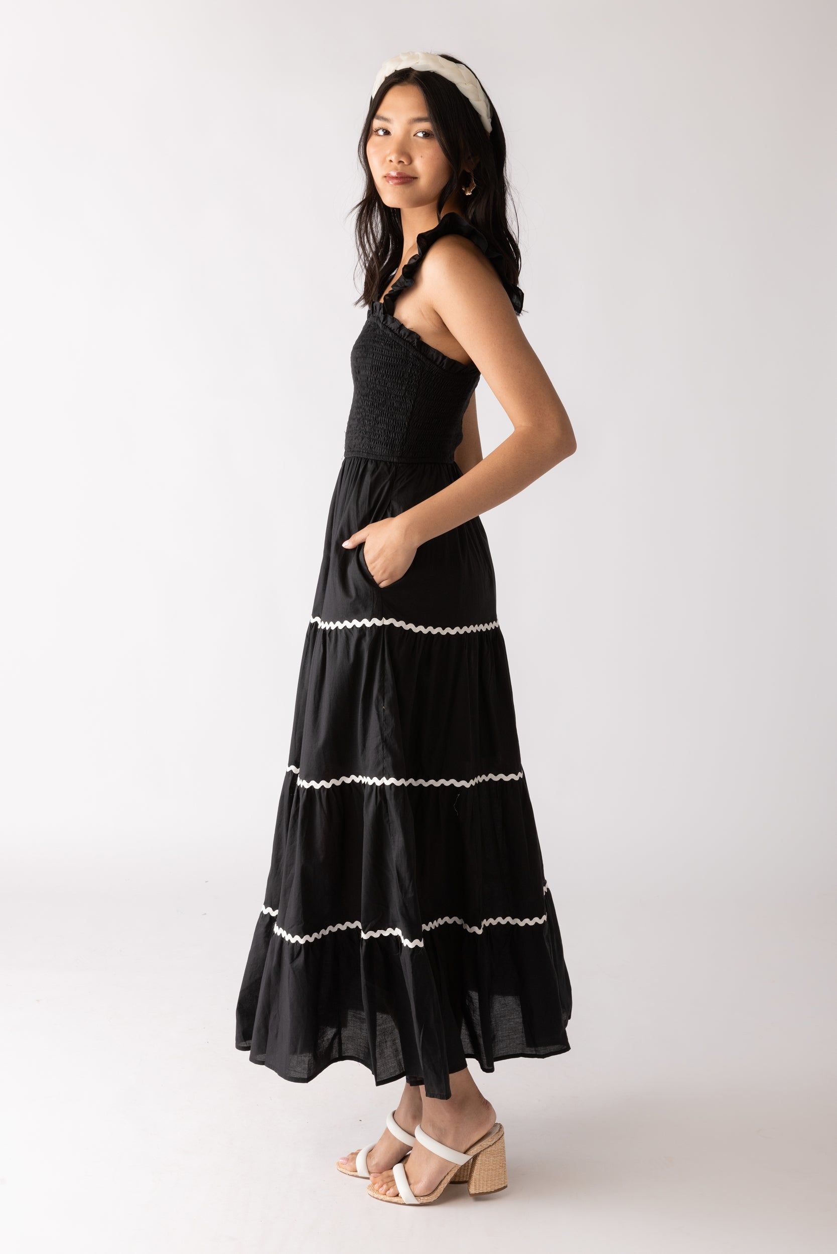 Nesta Smocked Detail Maxi Dress sold by fab'rik product image thumbnail 3