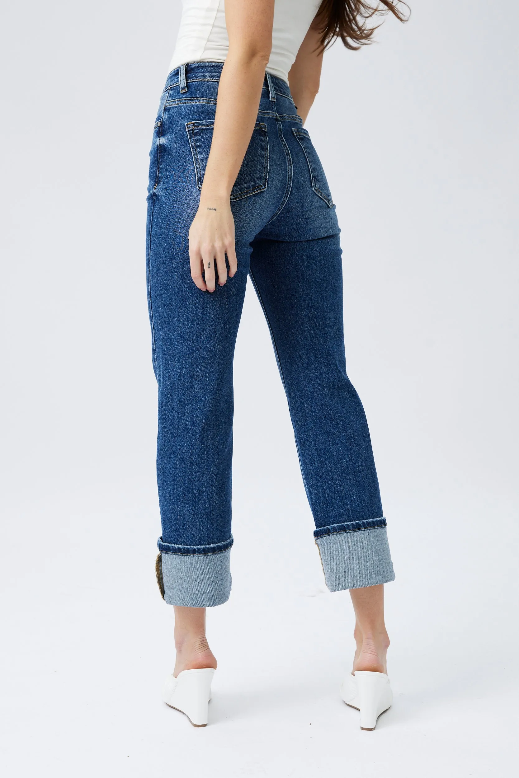 SALE - Scott Risen High Rise Straight Leg Jean sold by fab'rik product image thumbnail 3