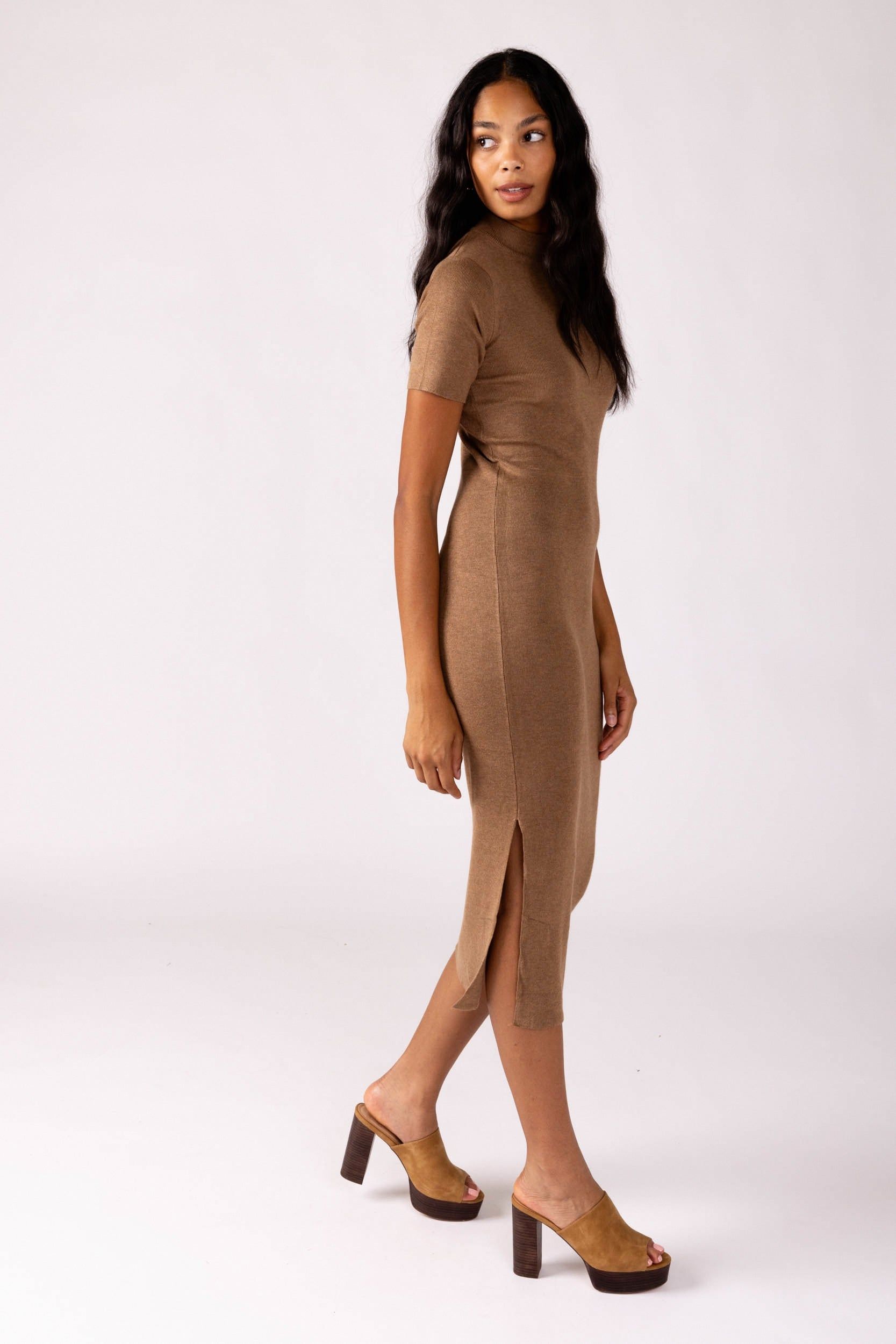 SALE - Ava High Neck Rib Dress sold by fab'rik product image thumbnail 2