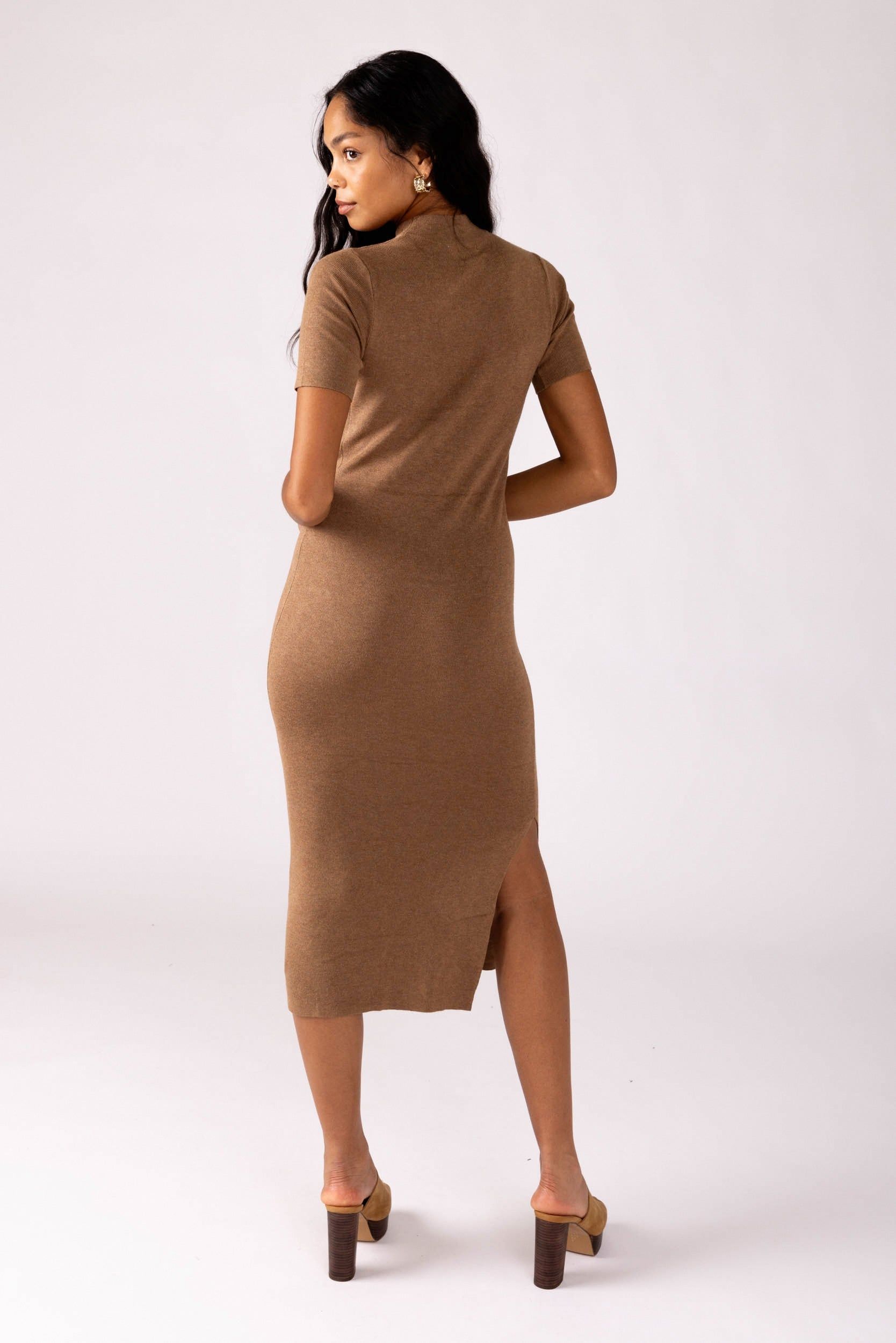 SALE - Ava High Neck Rib Dress sold by fab'rik product image thumbnail 4