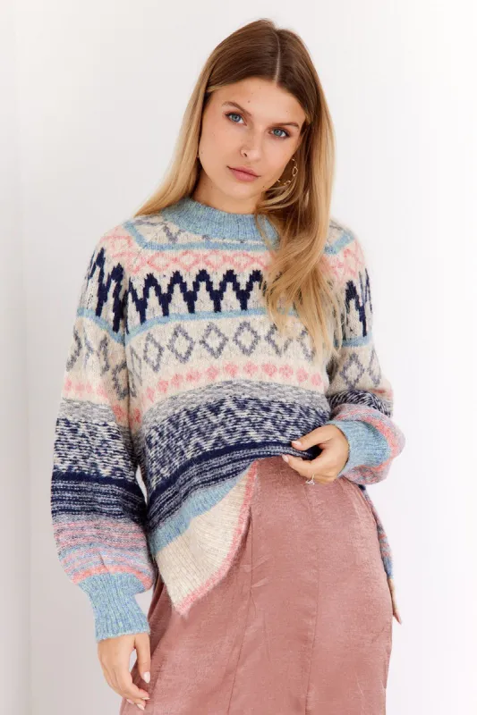 SALE - Charlotte Fair Printed Sweater sold by fab'rik