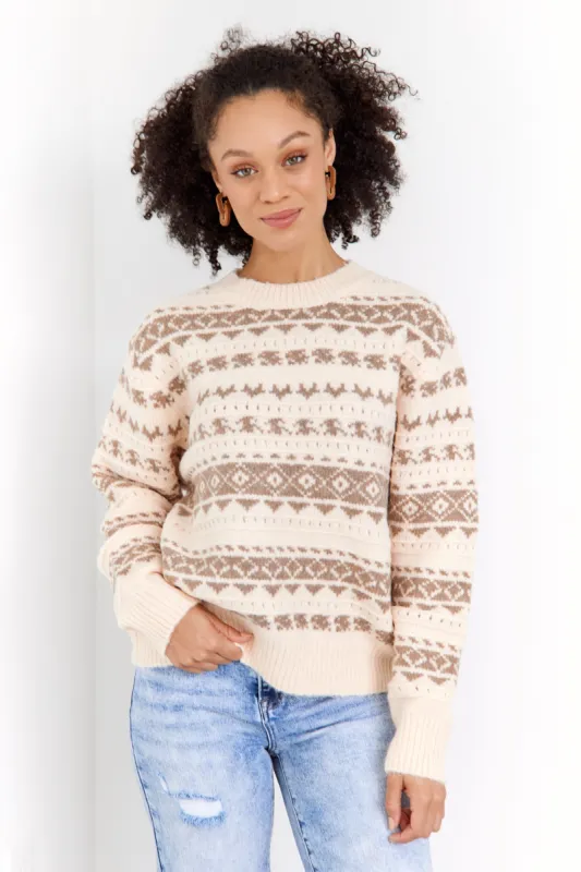 SALE - Tinsley Printed Sweater sold by fab'rik