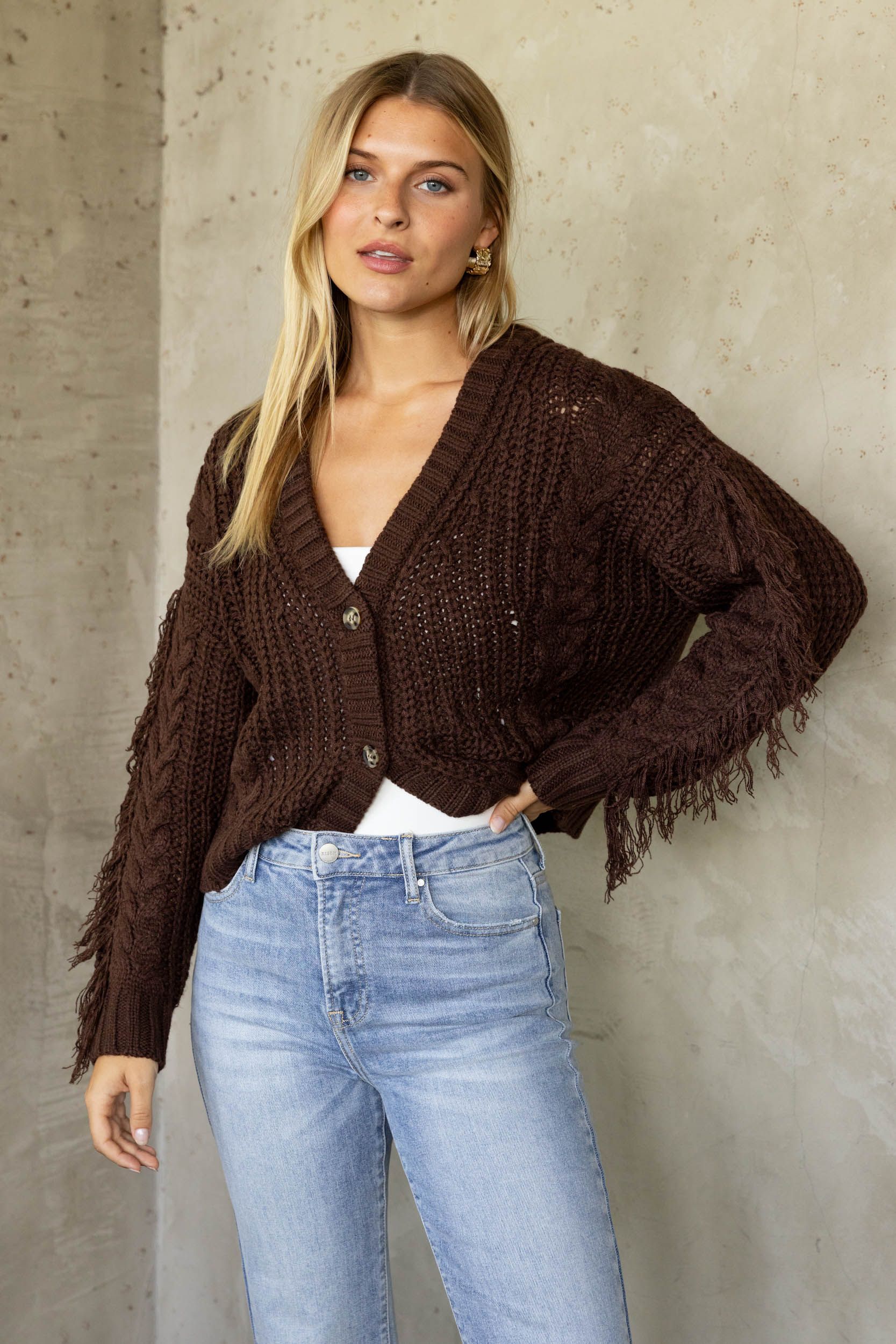 SALE - Liana Fringe Cardigan sold by fab'rik product image thumbnail 4
