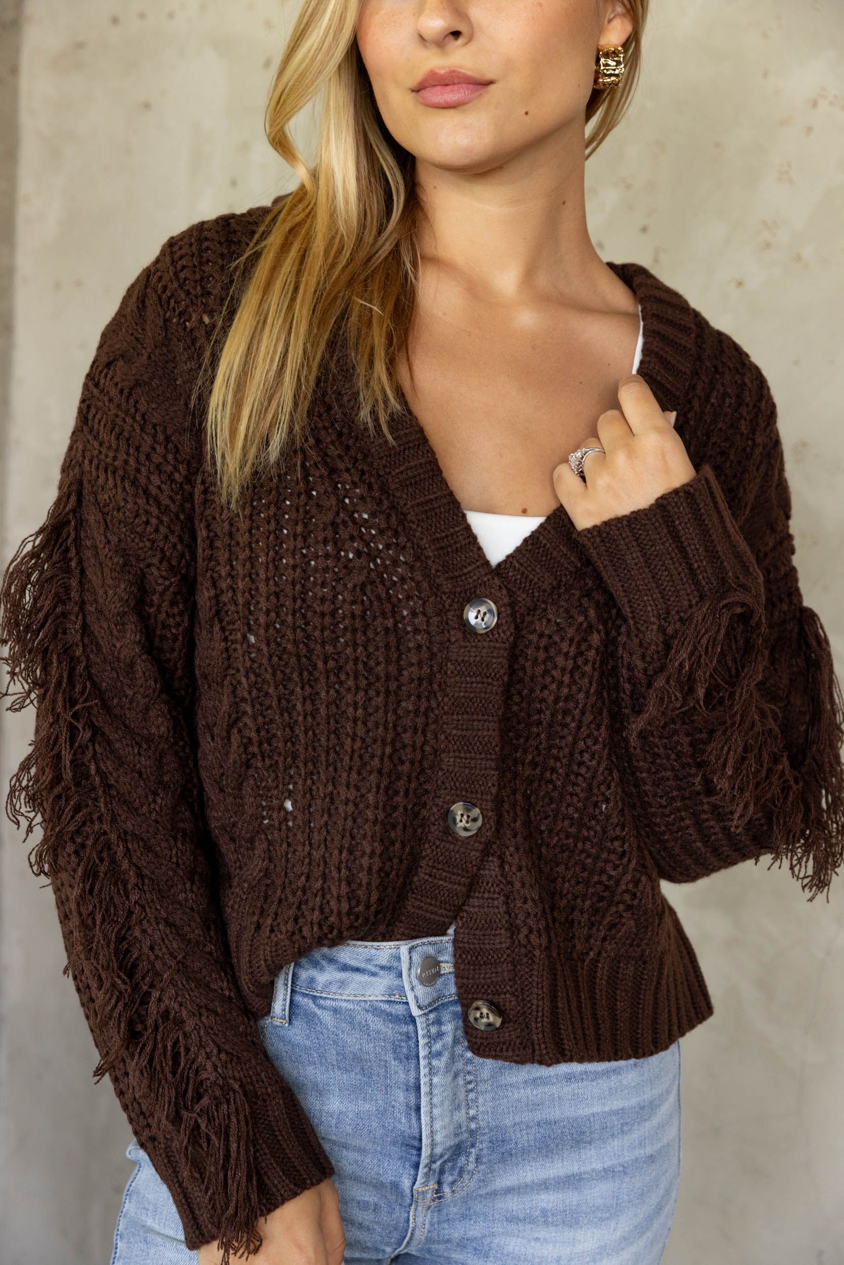SALE - Liana Fringe Cardigan sold by fab'rik product image thumbnail 2