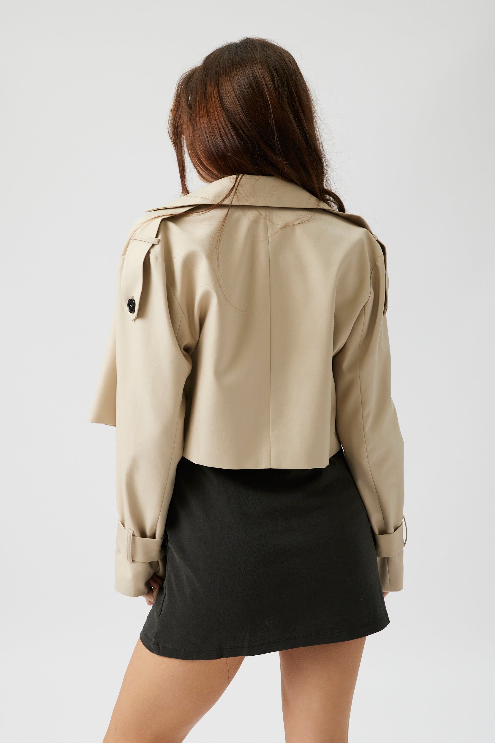 SALE - Chelsea Crop Trench Jacket sold by fab'rik product image thumbnail 4