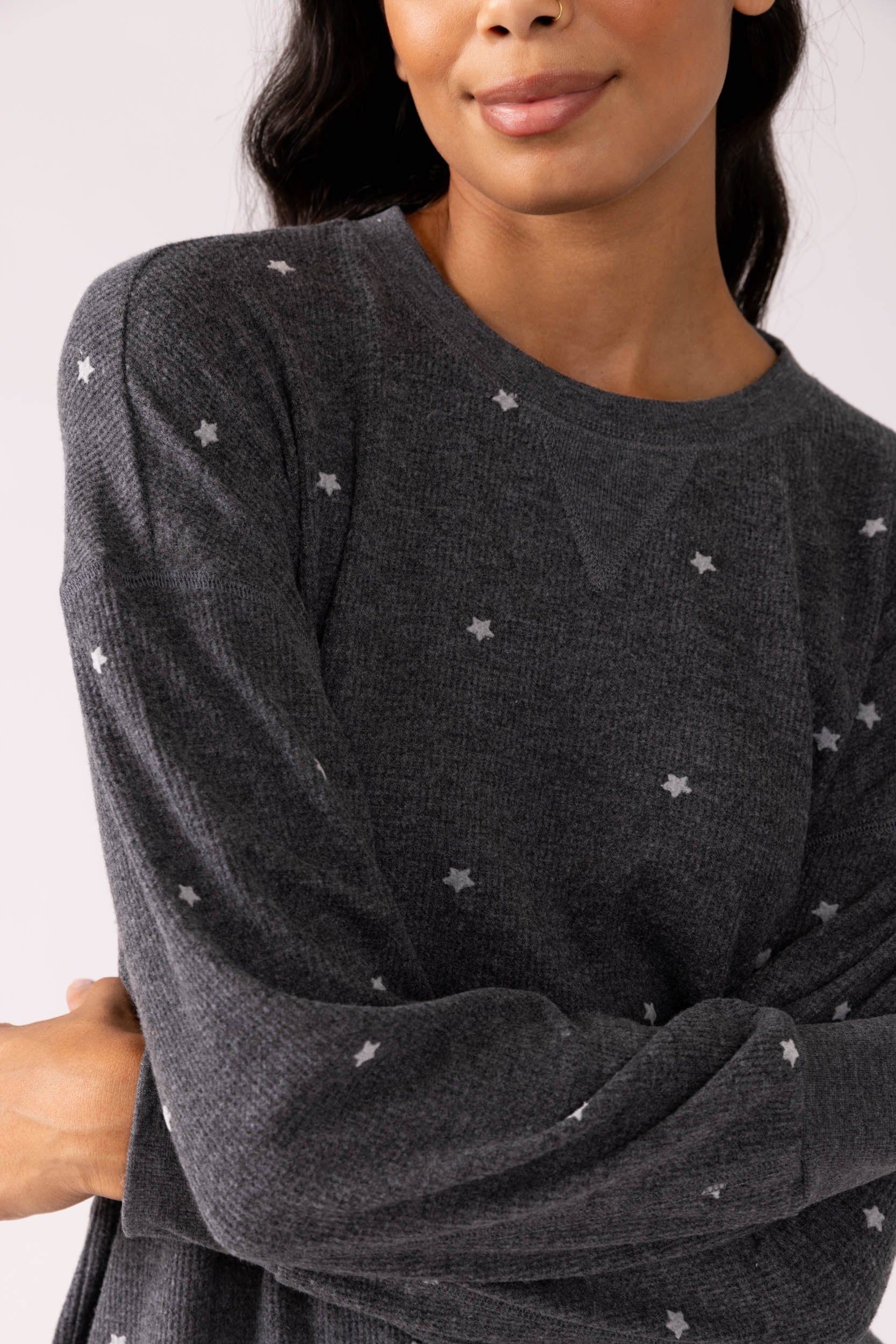 Z Supply Cozy Days Thermal Sweatshirt sold by fab'rik product image thumbnail 2