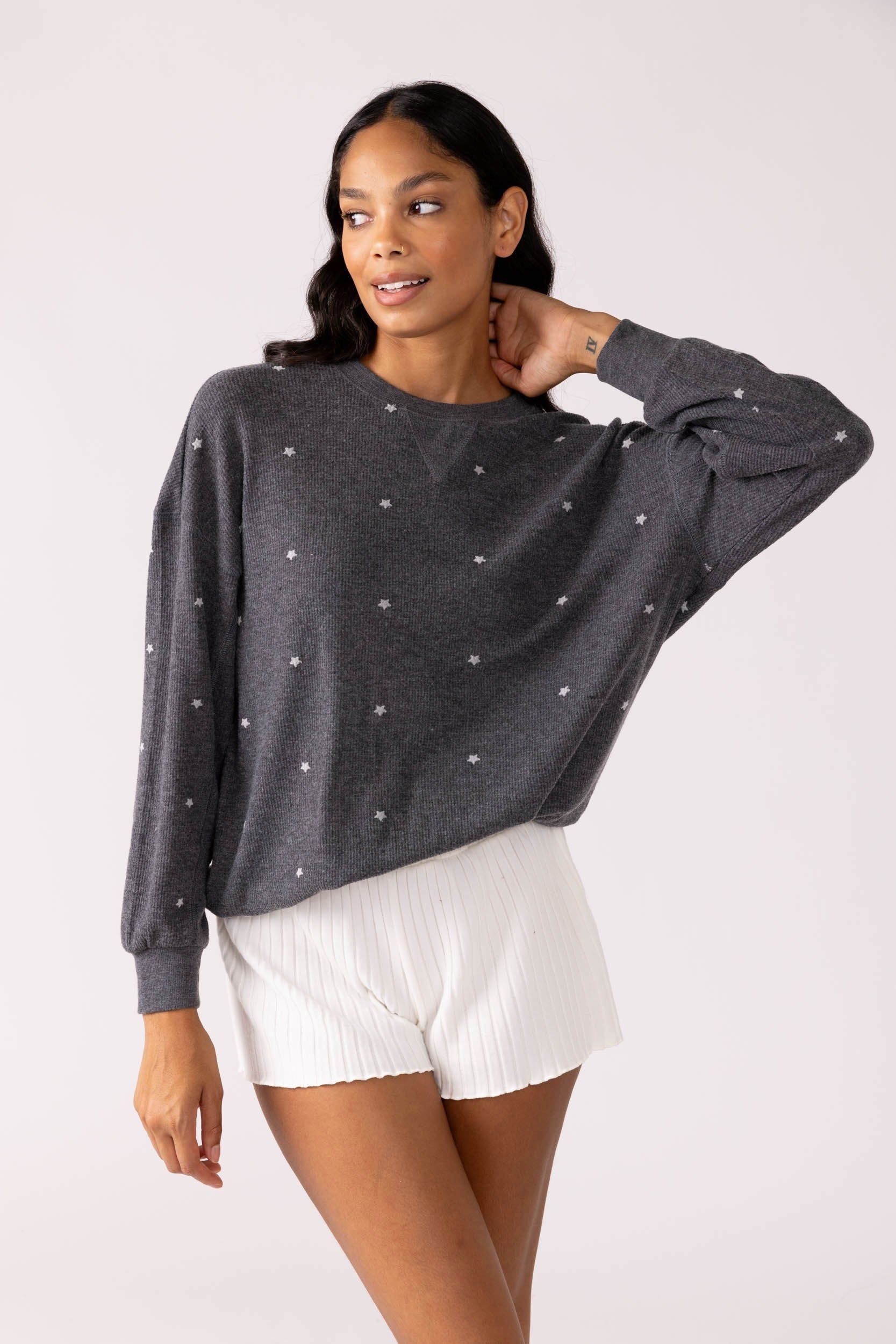 Z Supply Cozy Days Thermal Sweatshirt sold by fab'rik