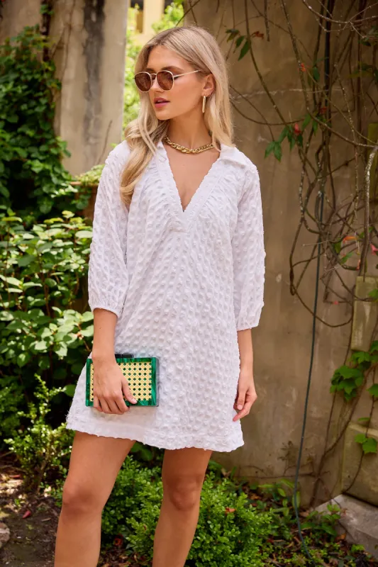 Carina Bubble Knit Plaid Mini Dress sold by fab'rik