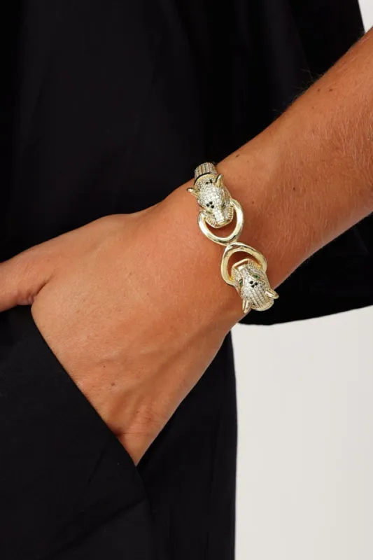 SALE - Faye 2 Panther Stainless Steel Bracelet sold by fab'rik