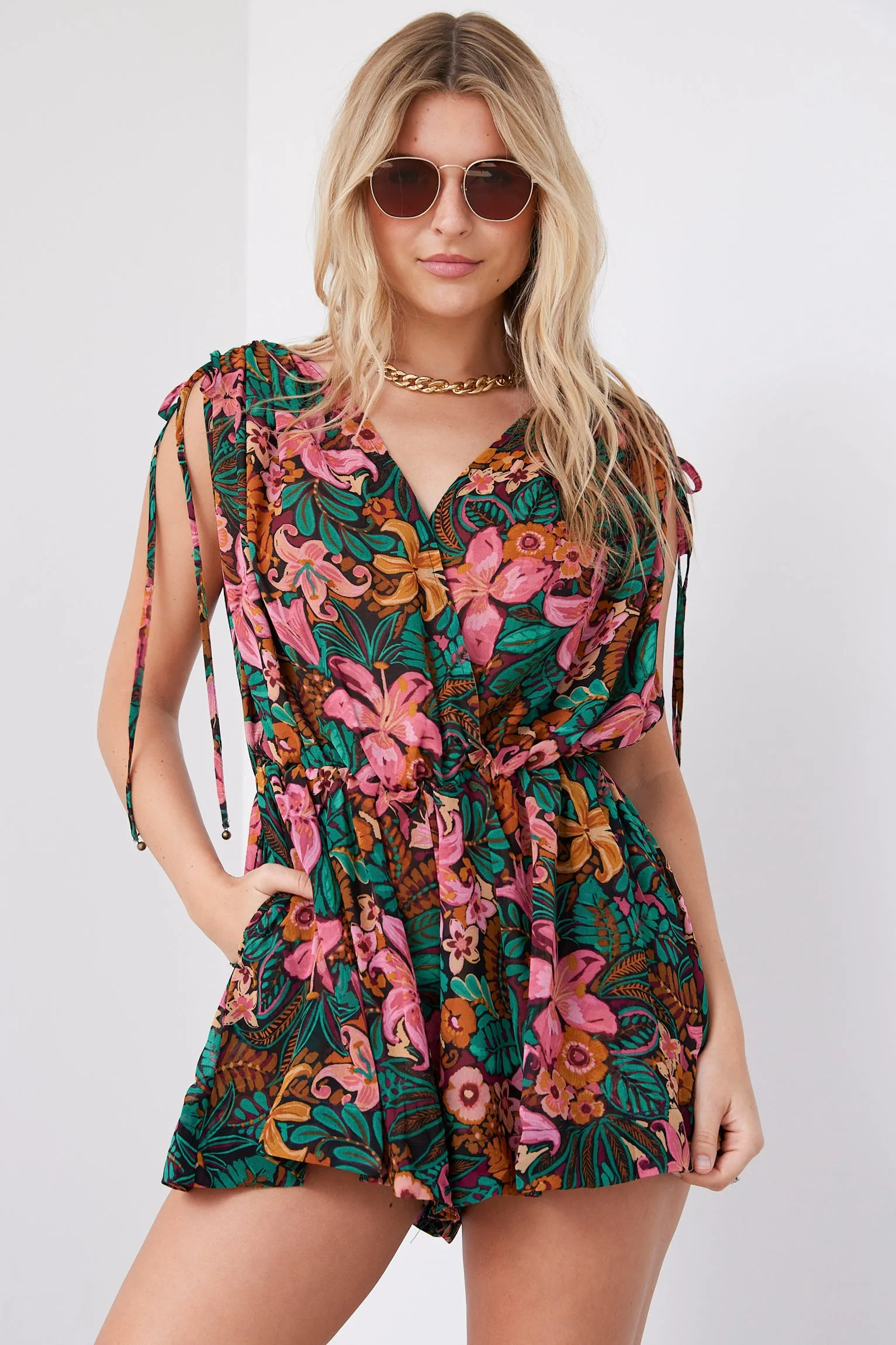 SALE - Sonia Floral Print Romper sold by fab'rik product image thumbnail 4