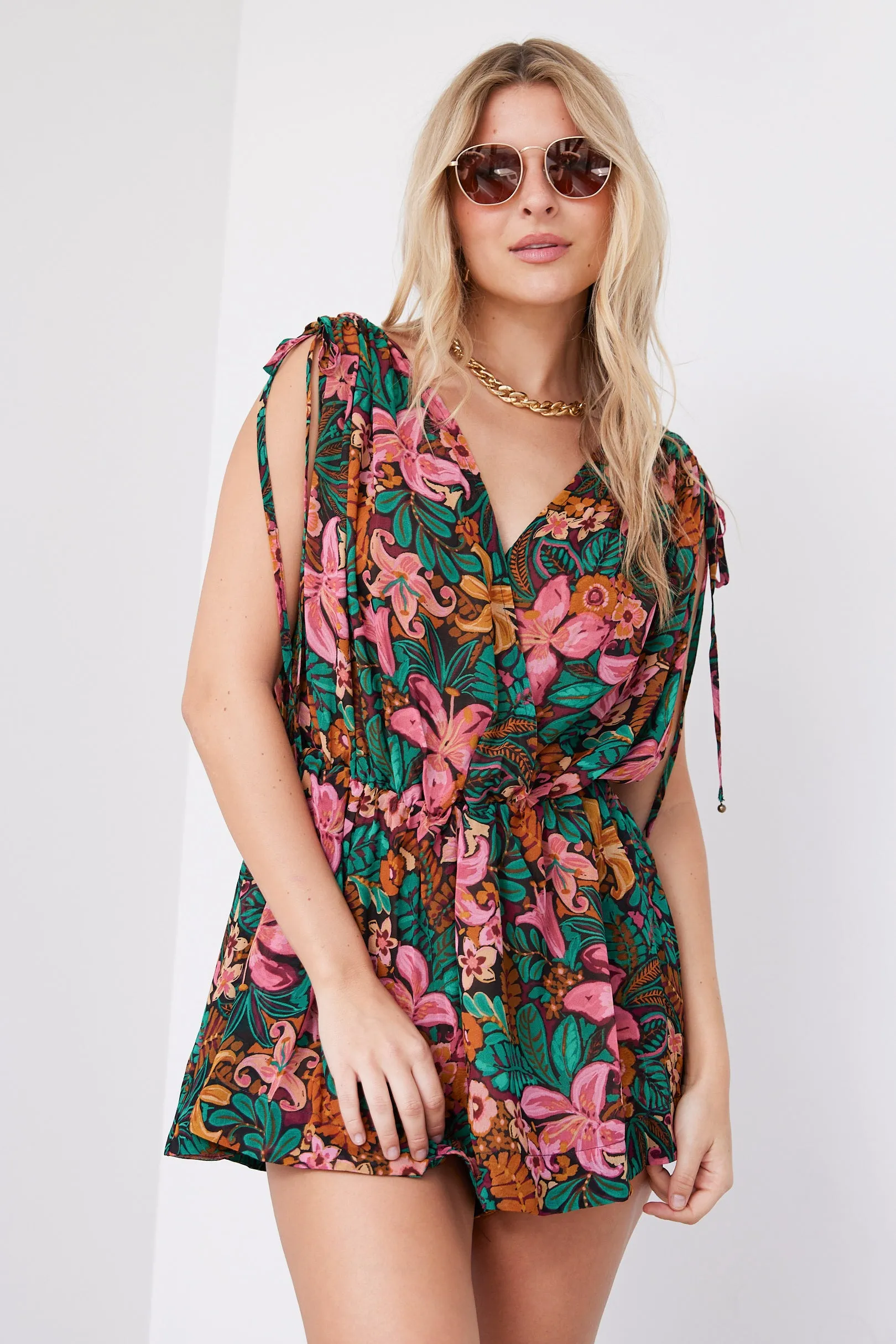 SALE - Sonia Floral Print Romper sold by fab'rik