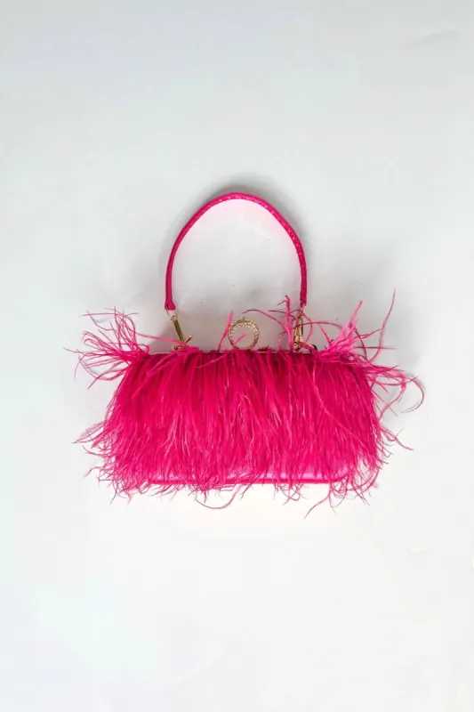 SALE - Ray Feather Clutch sold by fab'rik