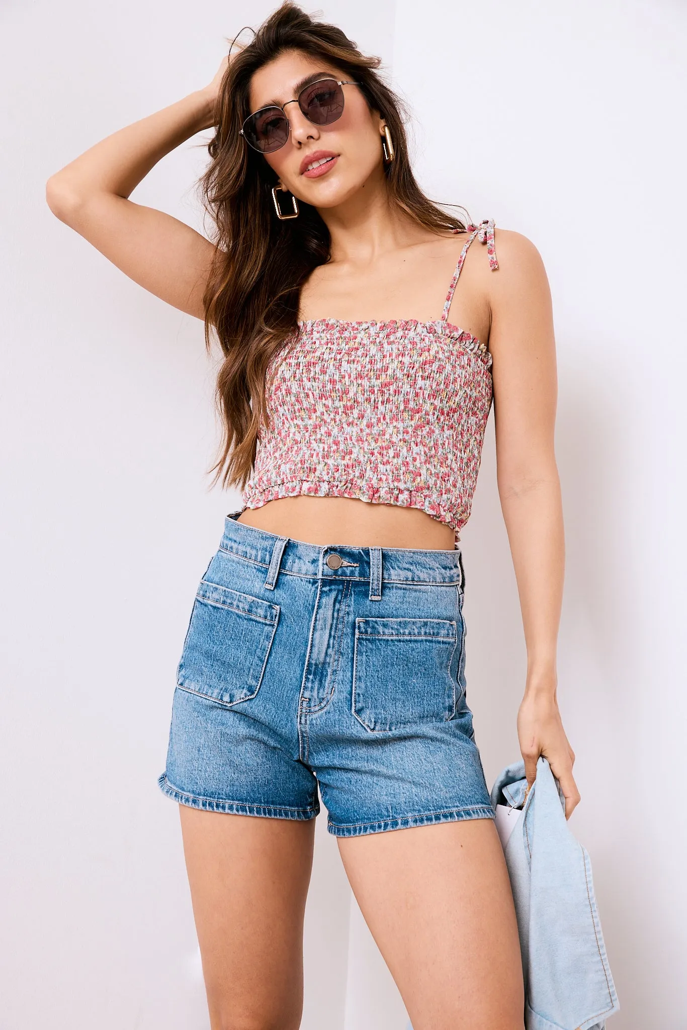 SALE - Doyle Floral Print Smocked Top sold by fab'rik product image thumbnail 2