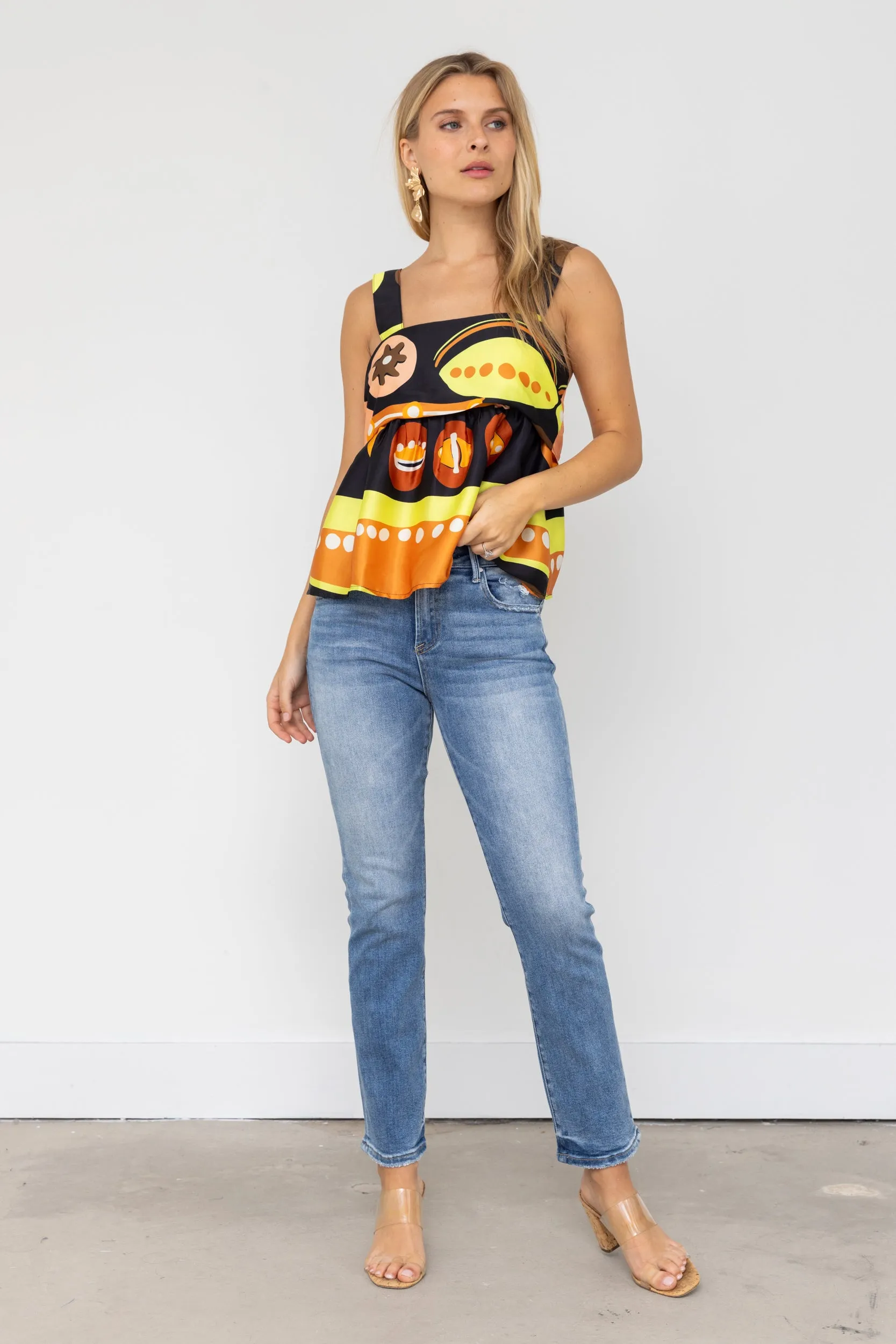 SALE - Everly Risen Mid Rise Straight Leg Jeans sold by fab'rik