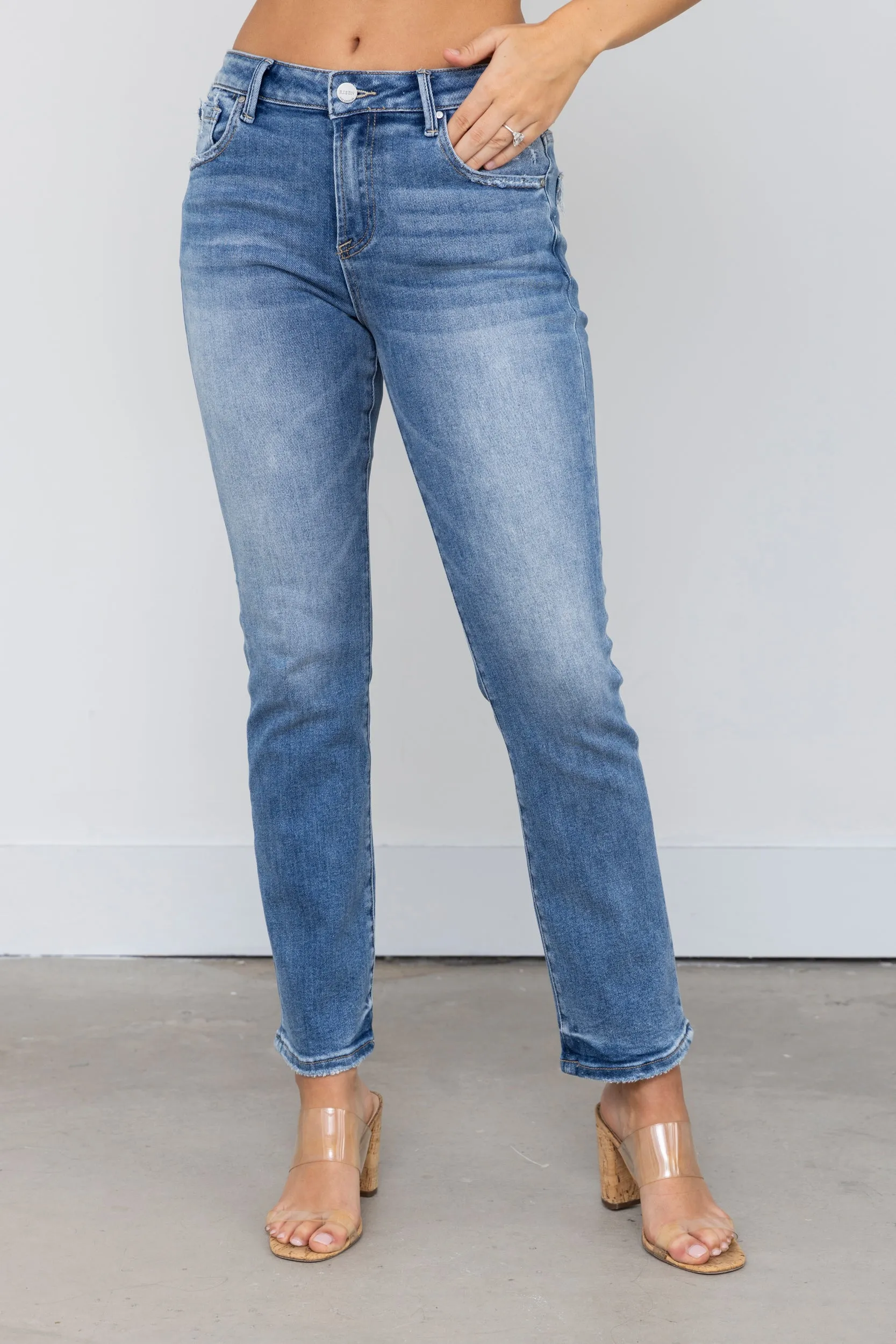 SALE - Everly Risen Mid Rise Straight Leg Jeans sold by fab'rik product image thumbnail 2