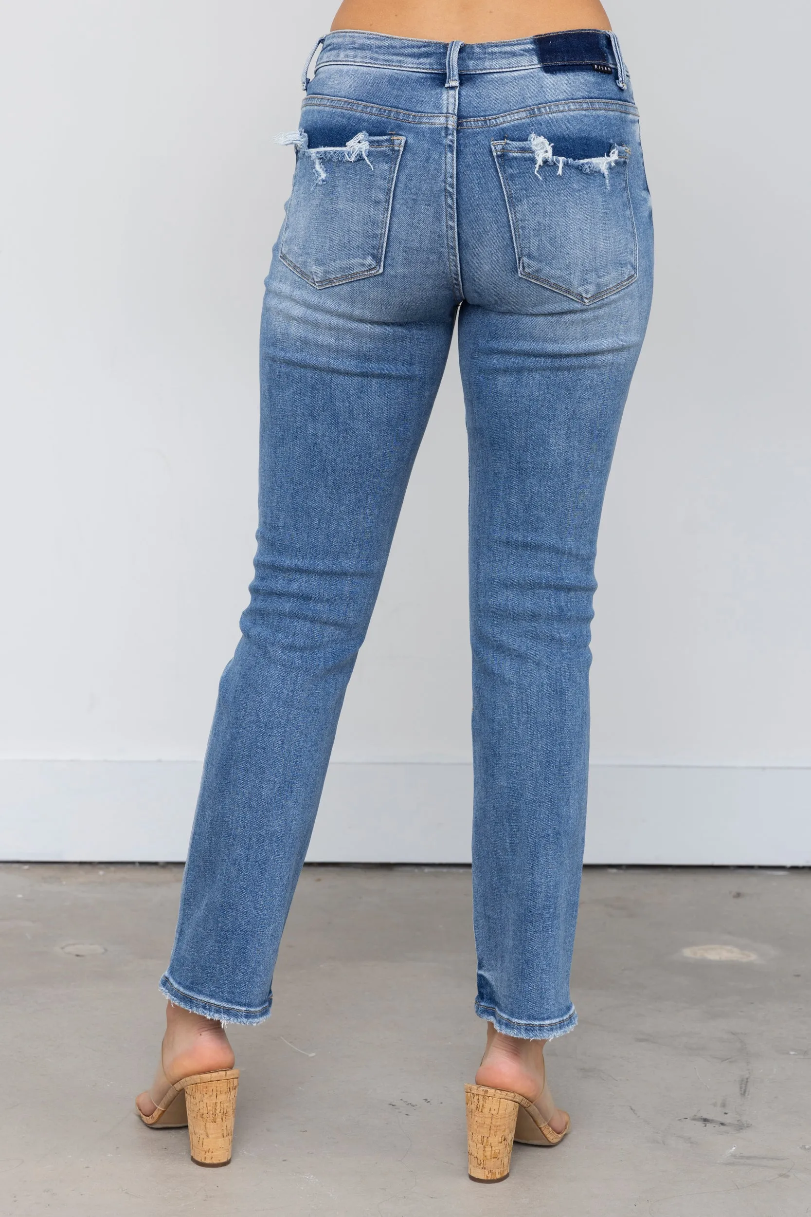 SALE - Everly Risen Mid Rise Straight Leg Jeans sold by fab'rik product image thumbnail 3