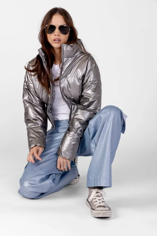 SALE - Gracie Shiny Puffer Jacket sold by fab'rik