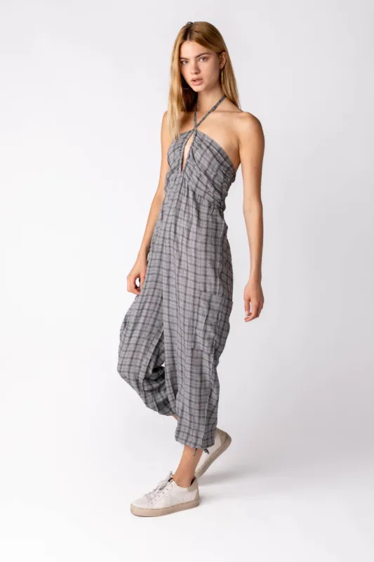 SALE - Blair Checked Jumpsuit sold by fab'rik