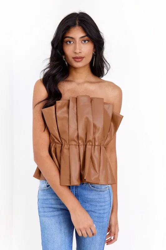 SALE - Aivella Sleeveless Pleated Top sold by fab'rik