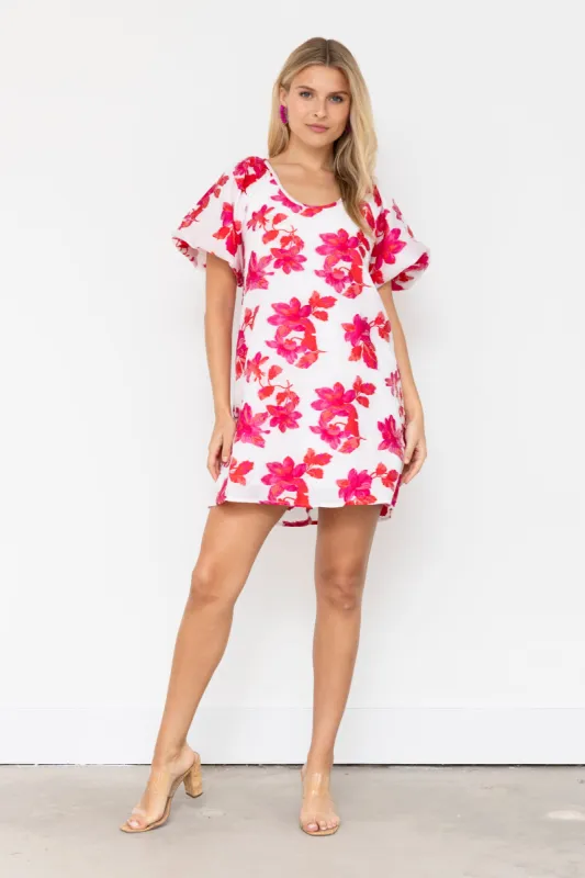 Beatrice Floral Mini Dress sold by fab'rik