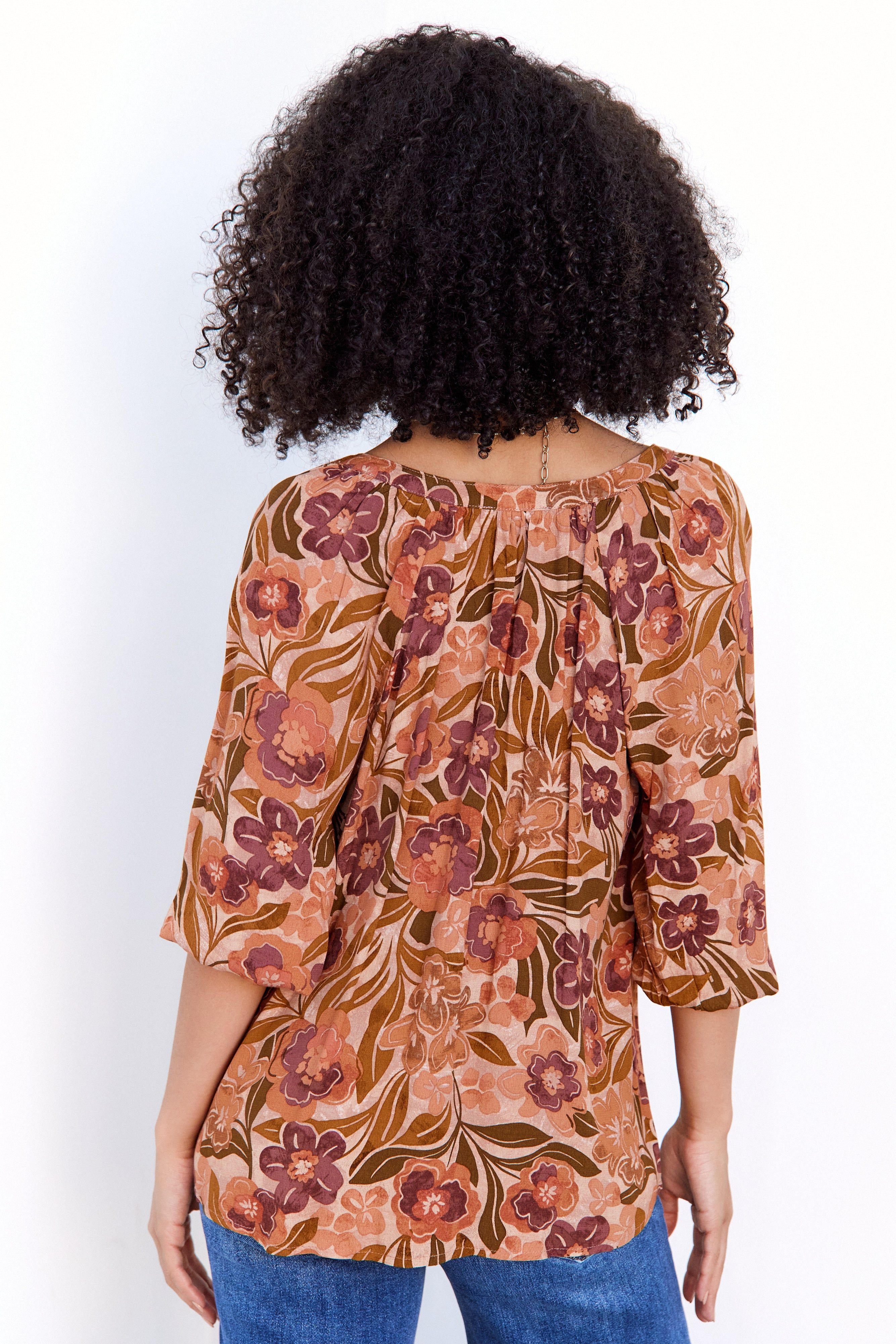 SALE- Lucia Floral Blouse sold by fab'rik product image thumbnail 3